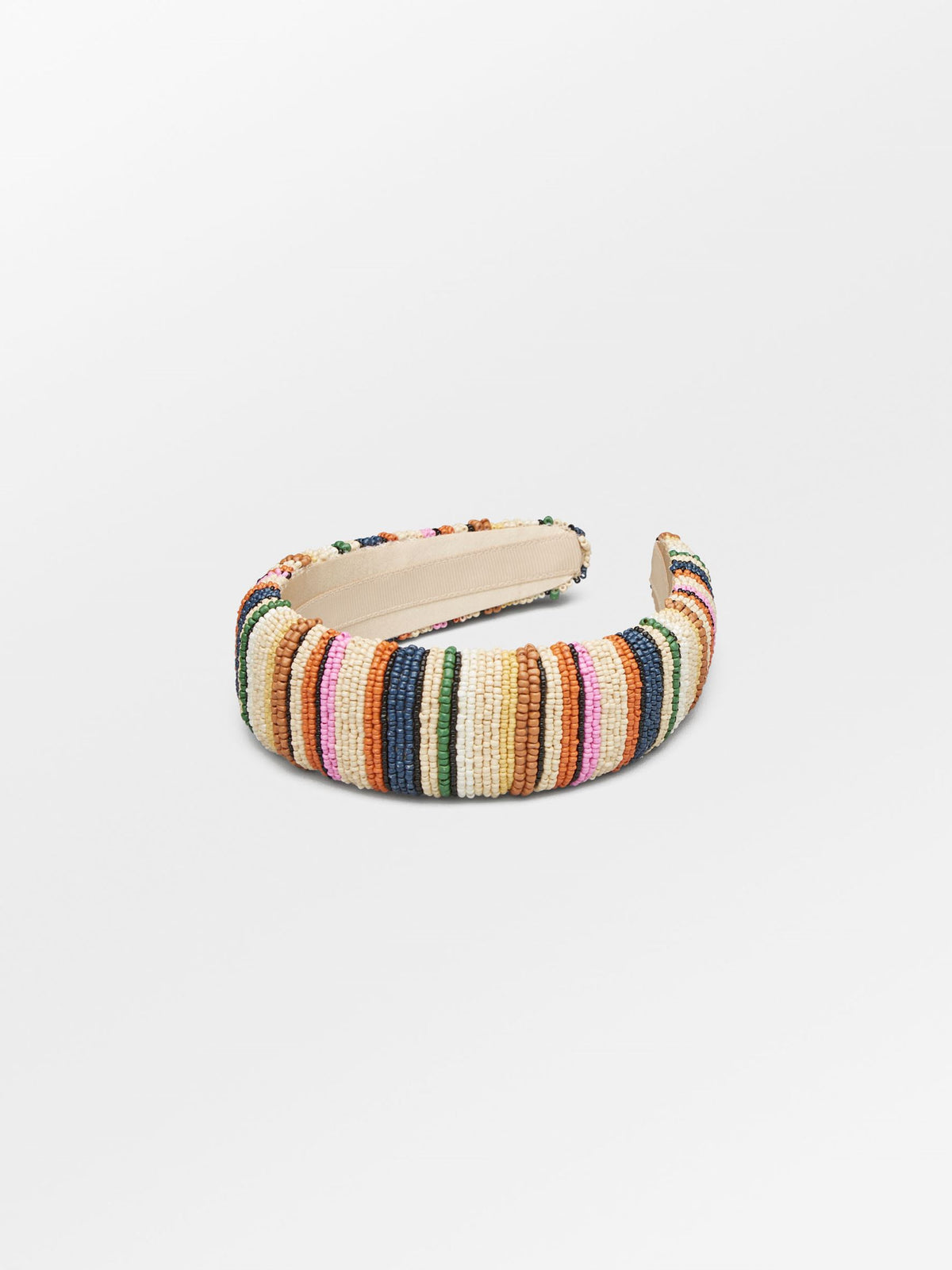 Stripes Wide Beaded Hairbrace OneSize Becksöndergaard.dk