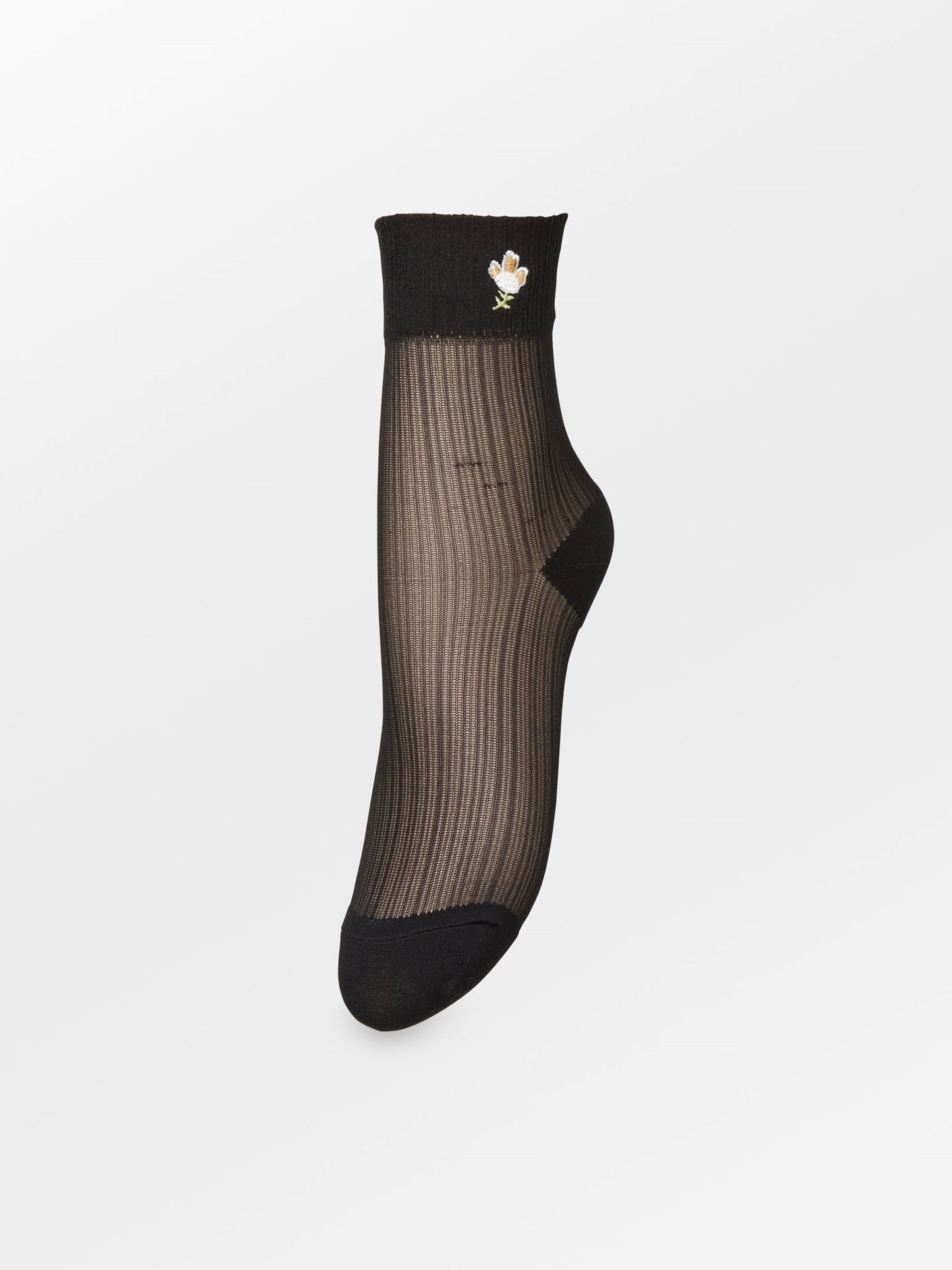 Floral Sheer Sock Socks Becksöndergaard.dk