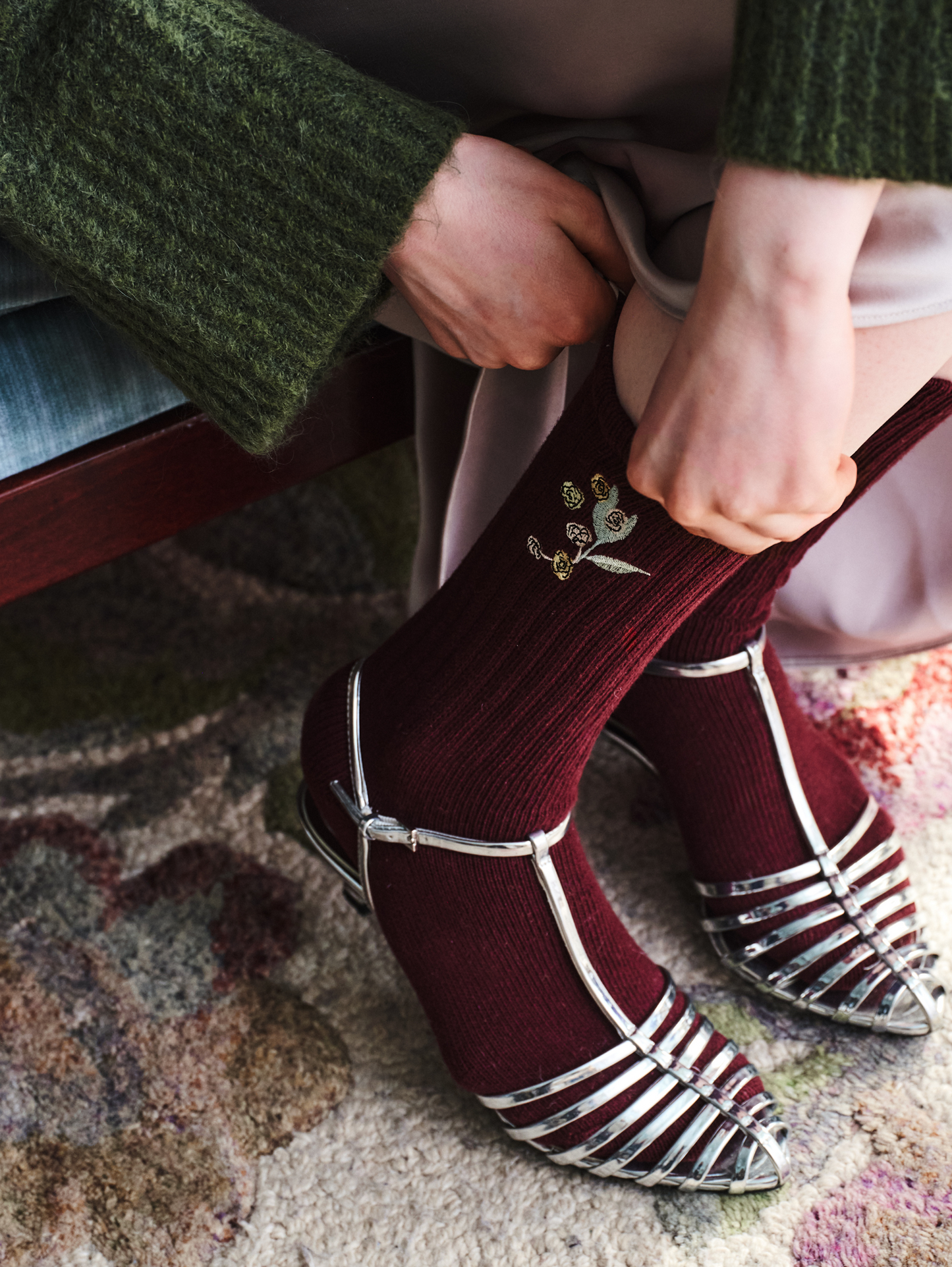 Becksöndergaard, Rosy Cotta Sock - Fig Red, socks, socks, black week, black week