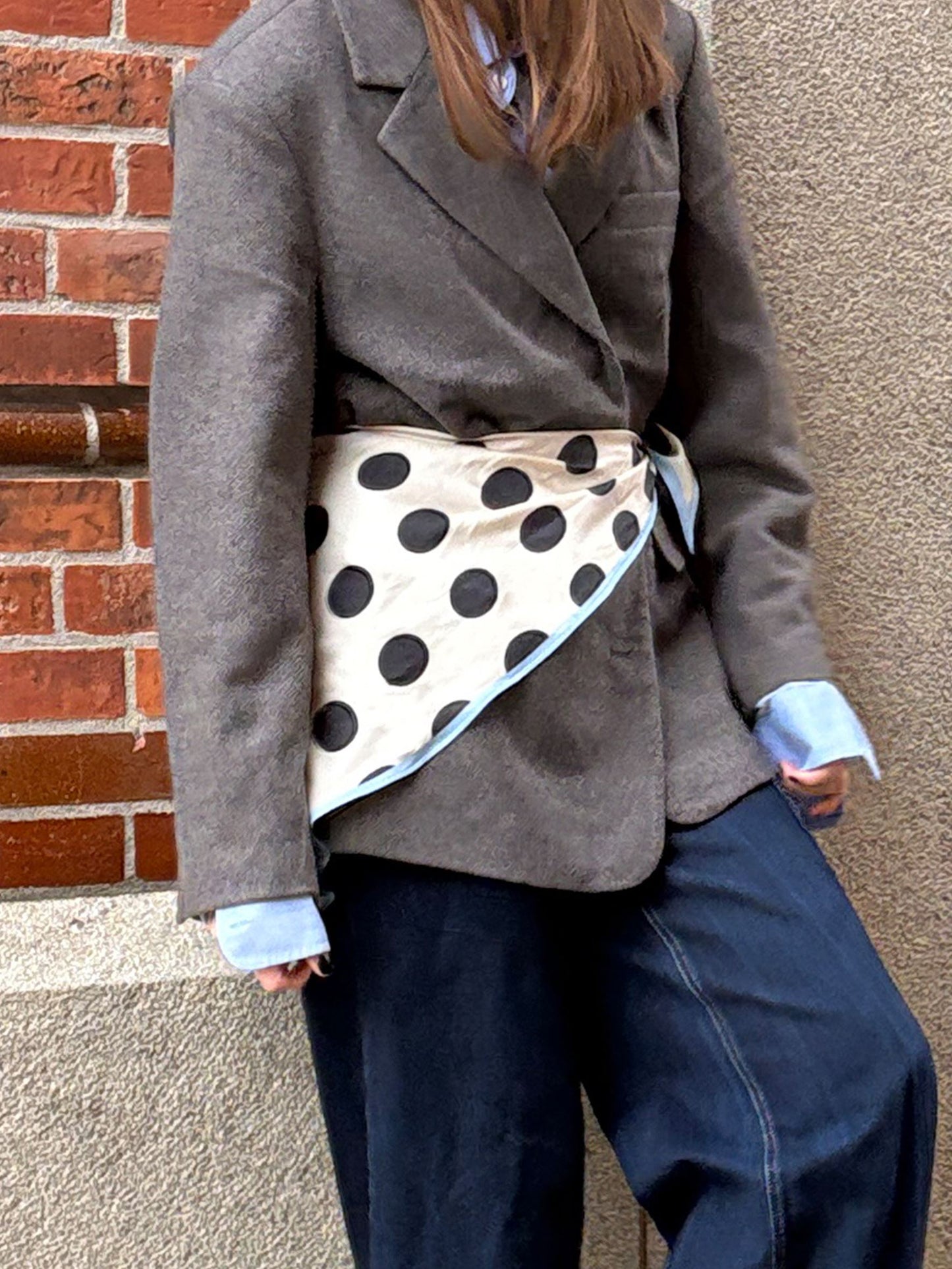 Maxi Polka Triangle Sia Scarf OneSize Becksöndergaard.dk