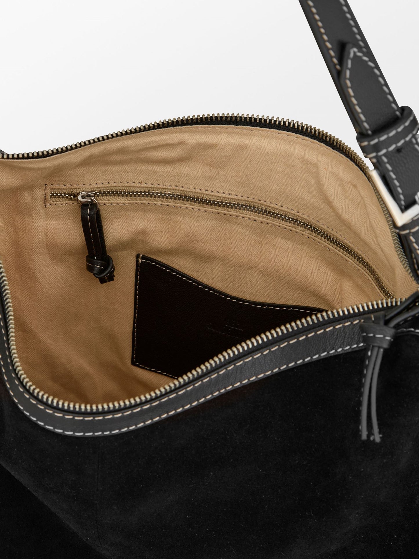 Becksöndergaard, Suede Ginni Large Bag - Black, bags, bags, bags, bags, bags, bags, black week, black week