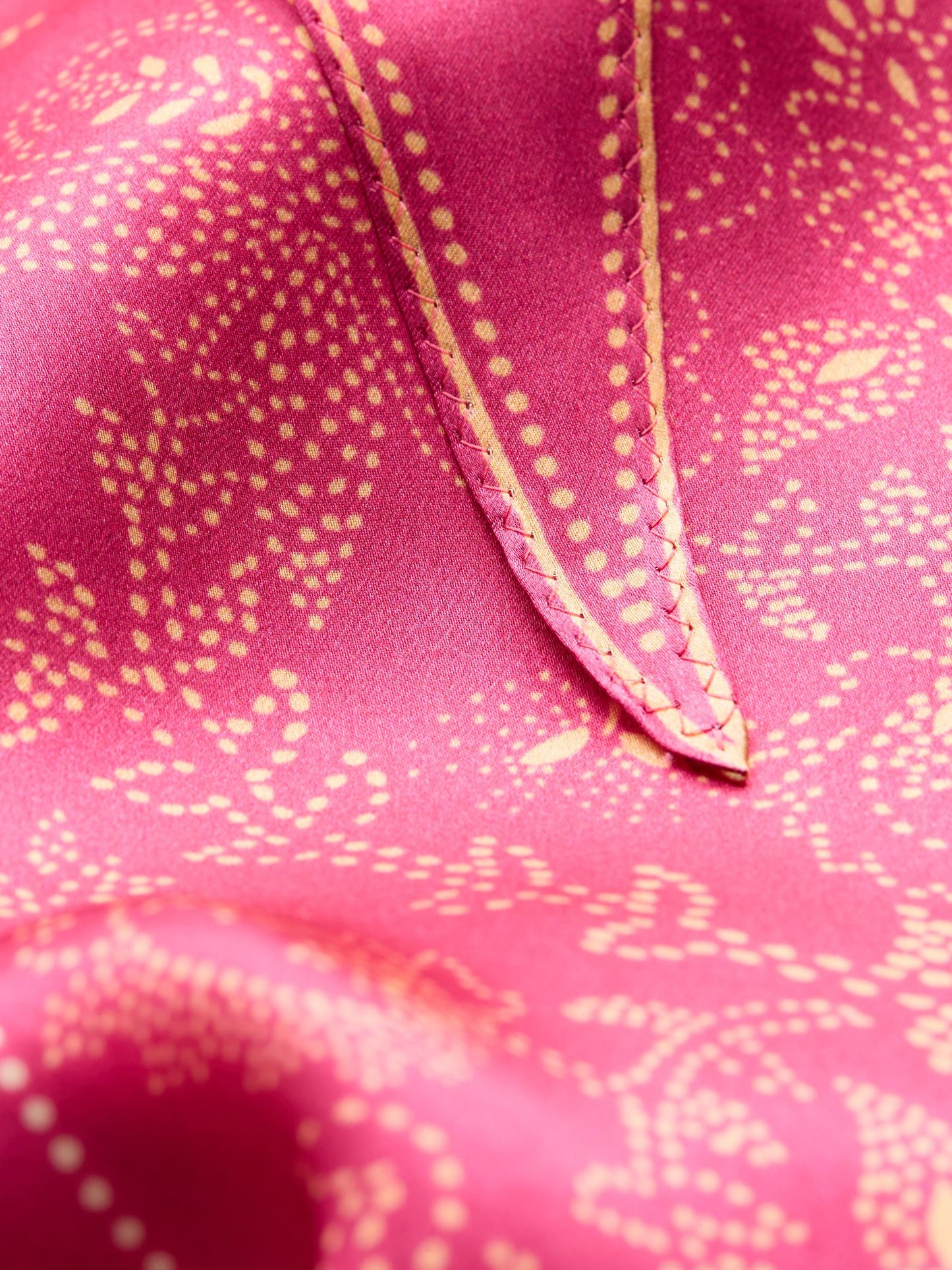 Becksöndergaard, Dotted Flora Diamond Scarf - Carmine Pink, scarves, scarves, scarves, scarves, gifts, black week, black week