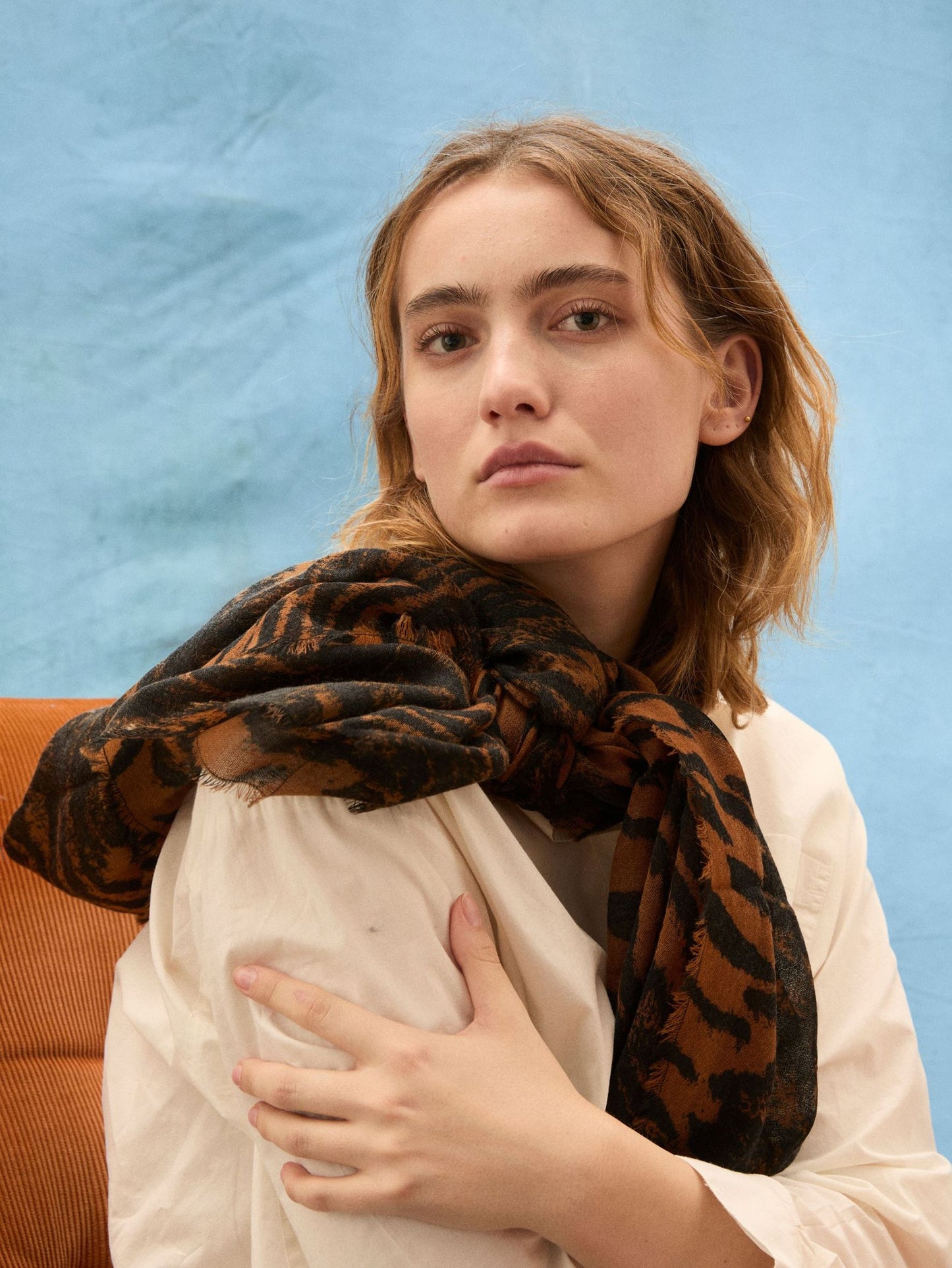 Becksöndergaard, Tigarea Woo Scarf - Brown Sugar, scarves, scarves, black week, black week