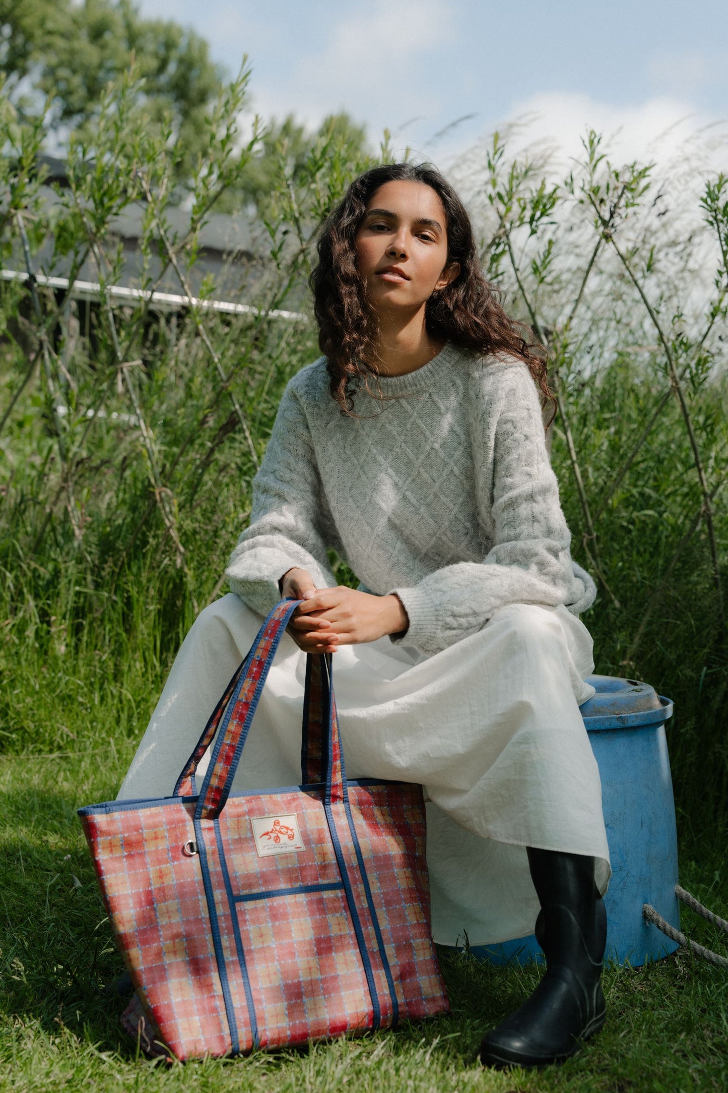 Checky Coated Aubrey Bag OneSize Becksöndergaard.dk