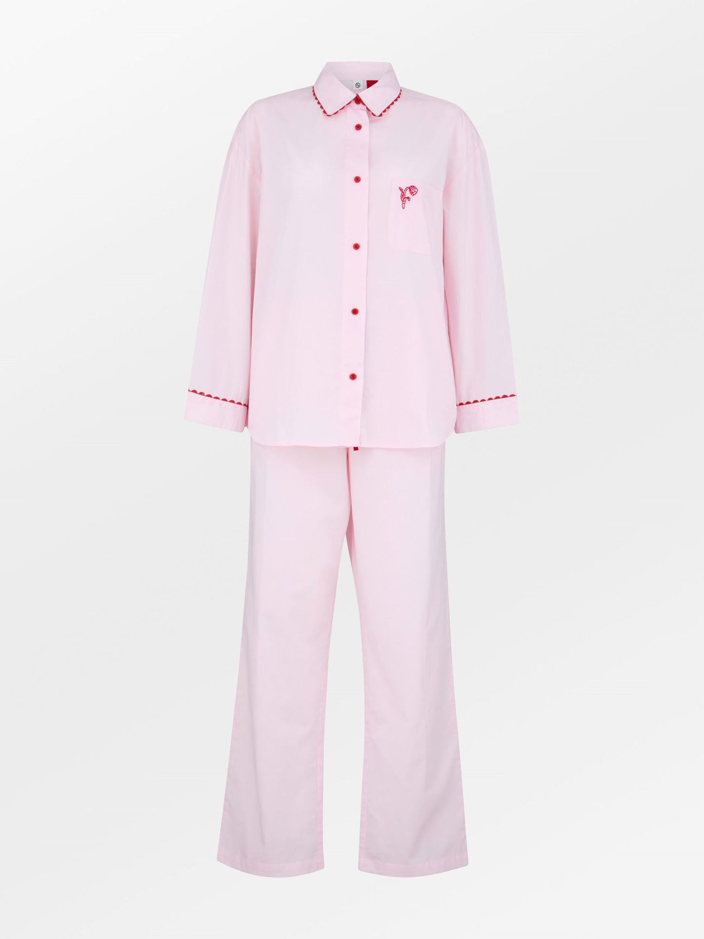 Becksöndergaard, Scallop Pyjamas Shirt - Pale Lilac Pink, sale, sale, sale