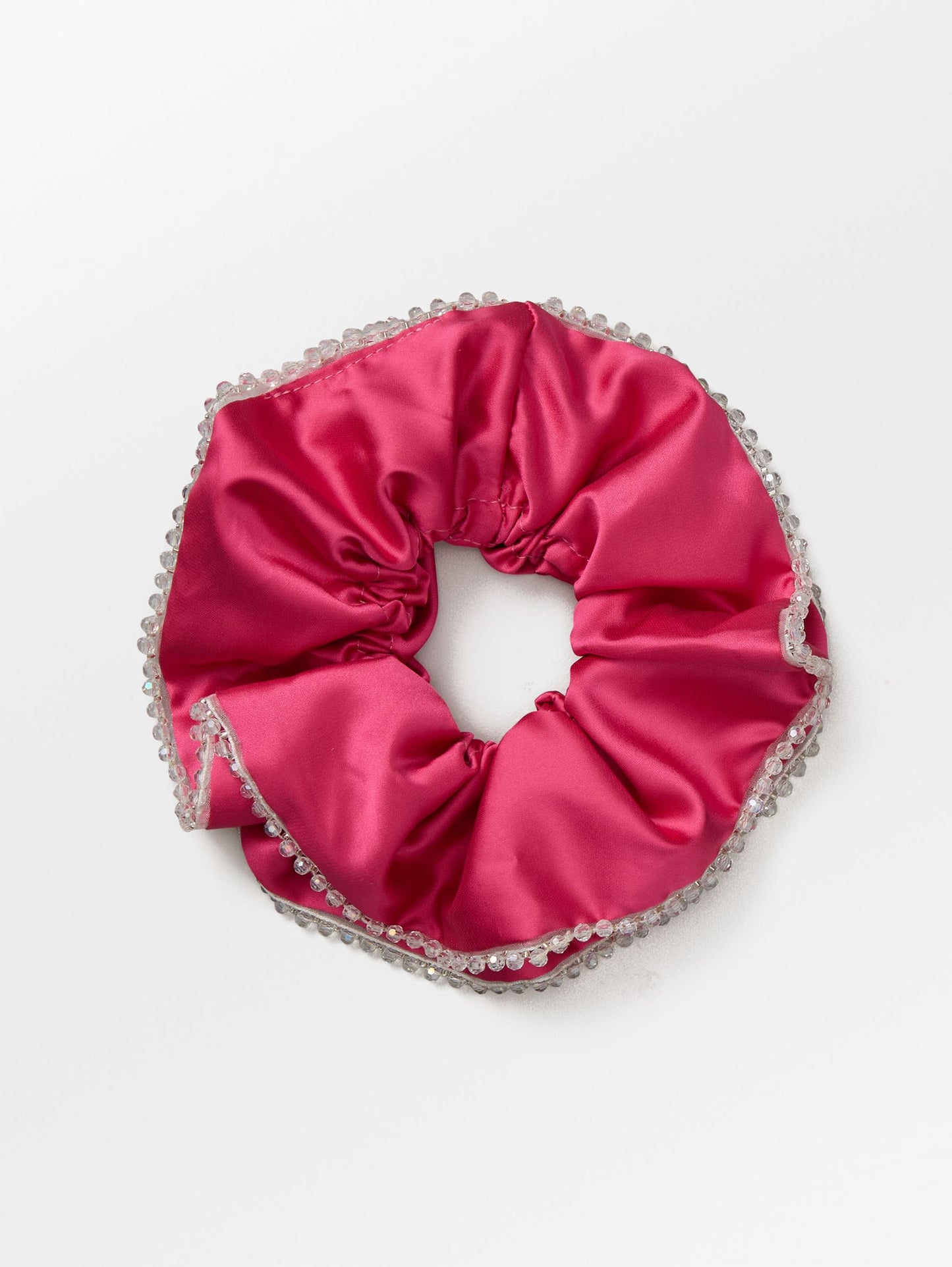 Becksöndergaard, Luster Bead Scrunchie - Carmine Pink, accessories, accessories, accessories, black week, black week