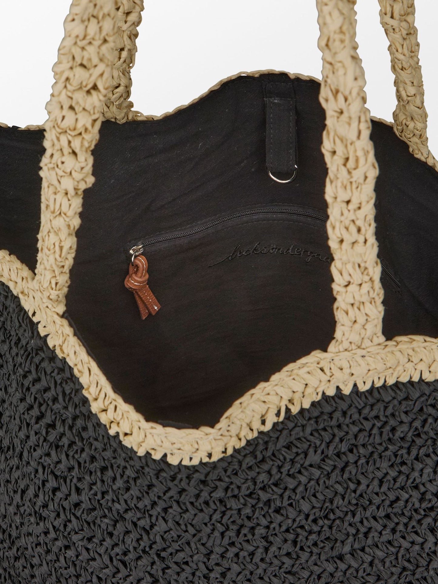 Paper Straw Tota Bag OneSize Becksöndergaard.dk