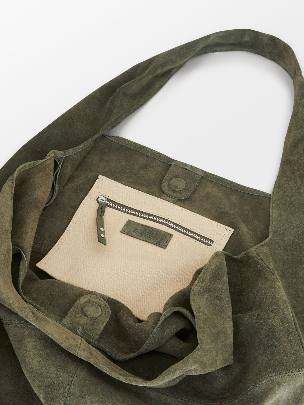 Suede Dalliea Shopper - Grøn OneSize Becksöndergaard.dk