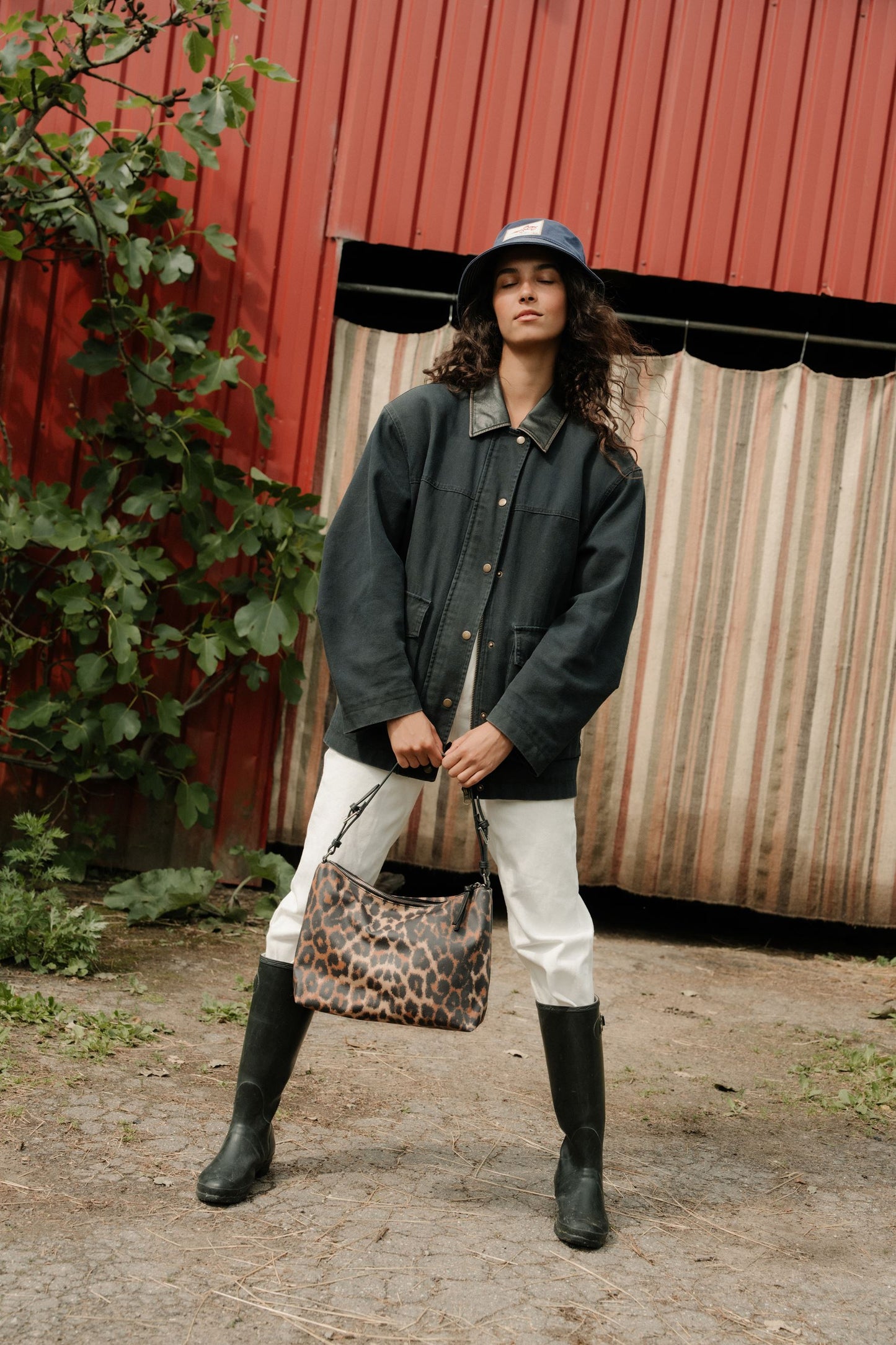 Becksöndergaard, Leopa Coated Ginni Medi Bag - Black, bags, bags, bags
