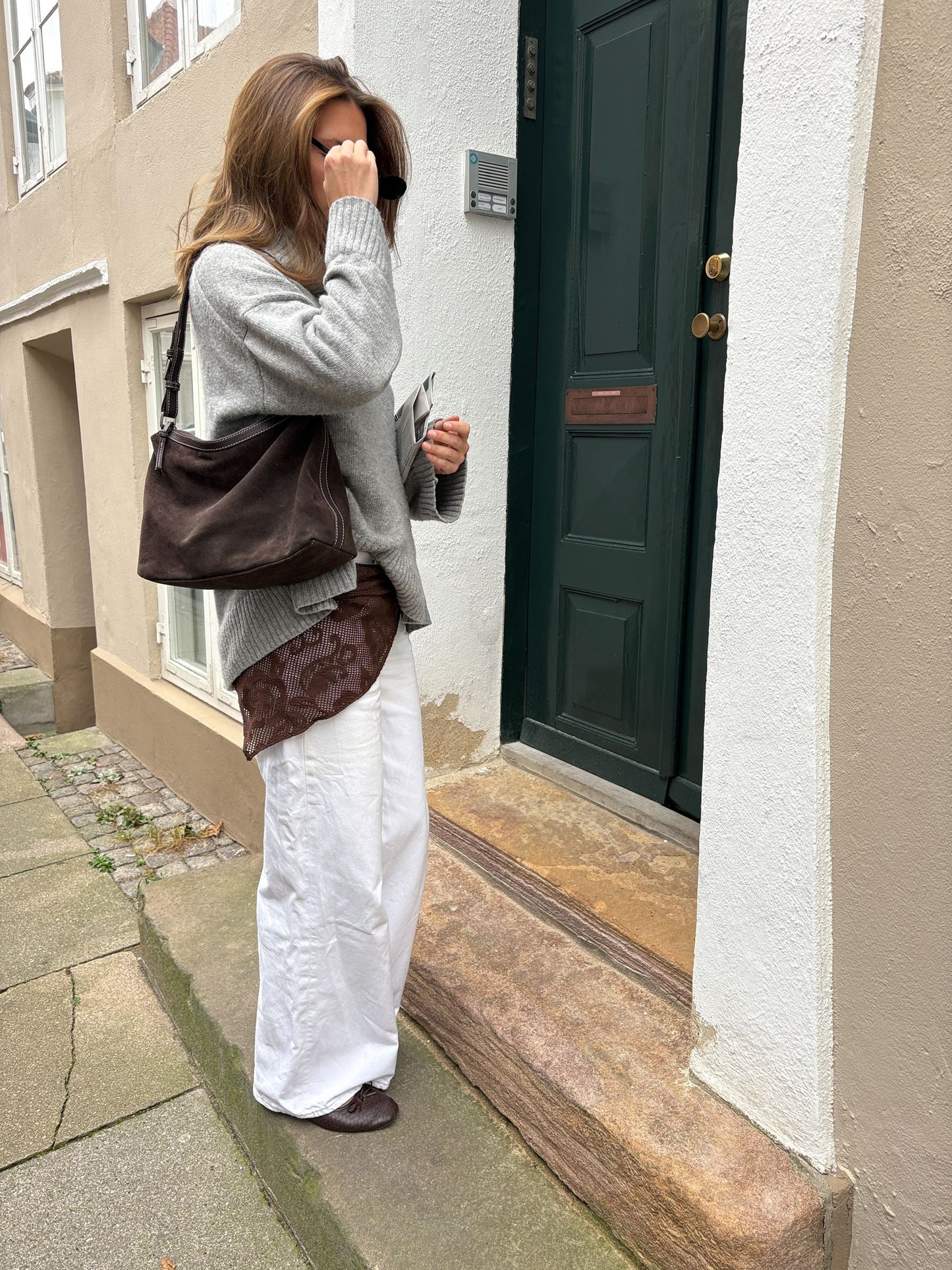 Becksöndergaard, Suede Ginni Medi Bag - Chocolate Torte, bags, bags, bags, bags