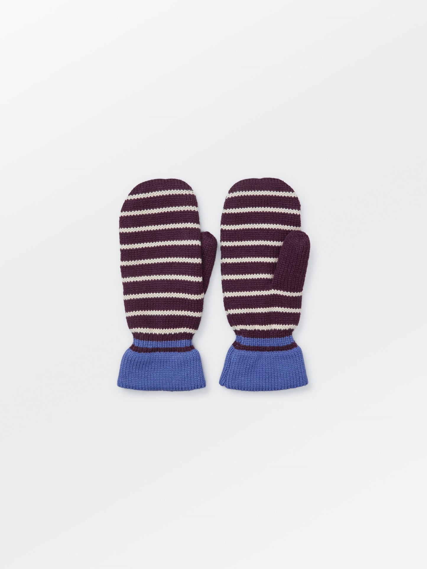 Thin Striped Emerald Mittens Clothing Becksöndergaard.dk