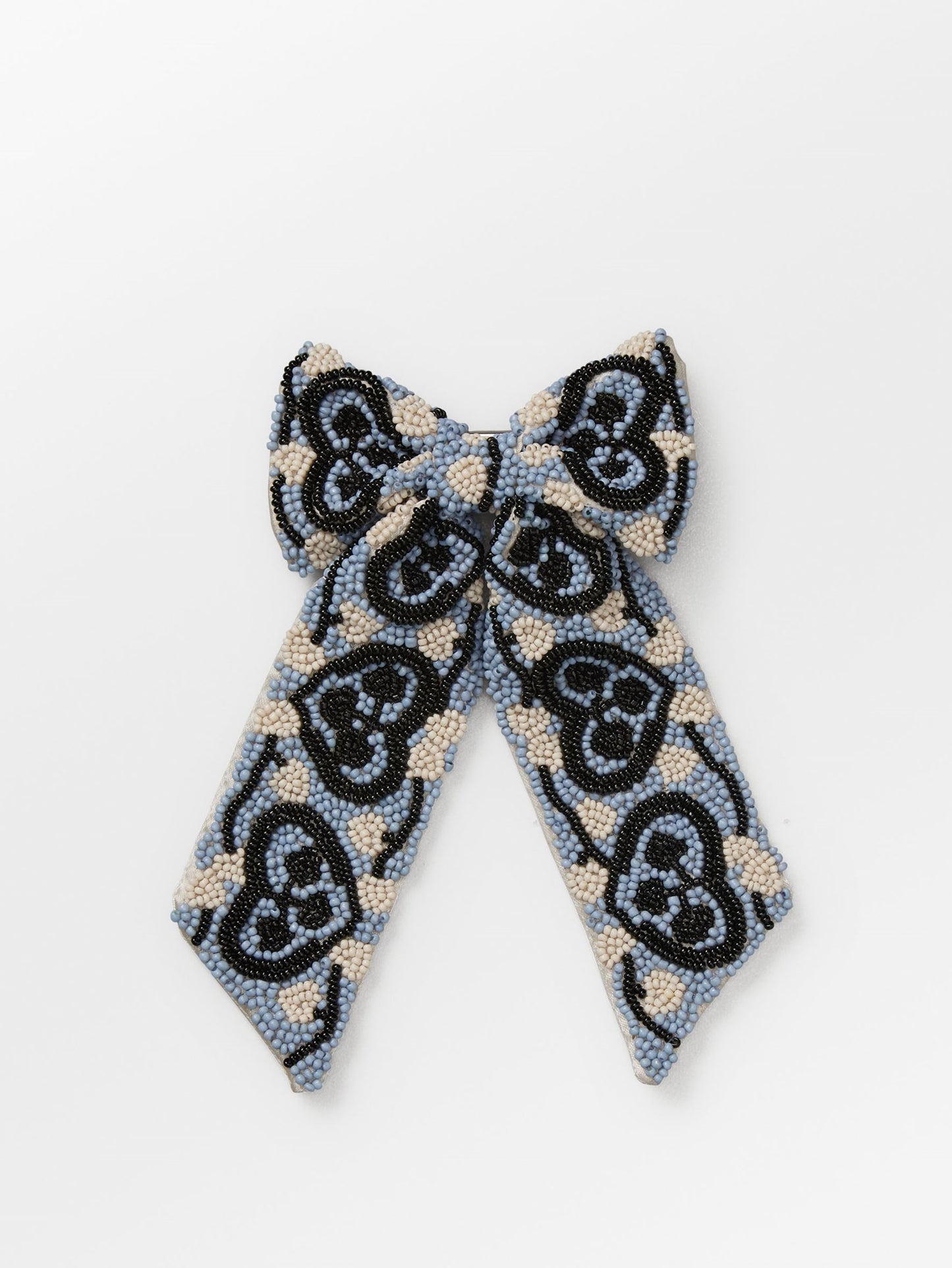 Hearty Beaded Bow Clip OneSize Becksöndergaard.dk