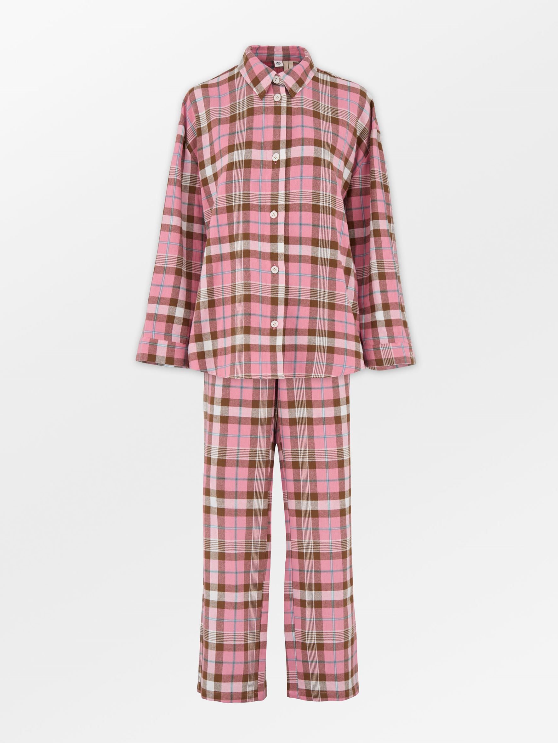 Becksöndergaard, Flannel Pyjamas Set - Wild Orchid Pink, homewear, sale, homewear, sale, gifts, gifts, gifts, gifts, gifts, black week, black week
