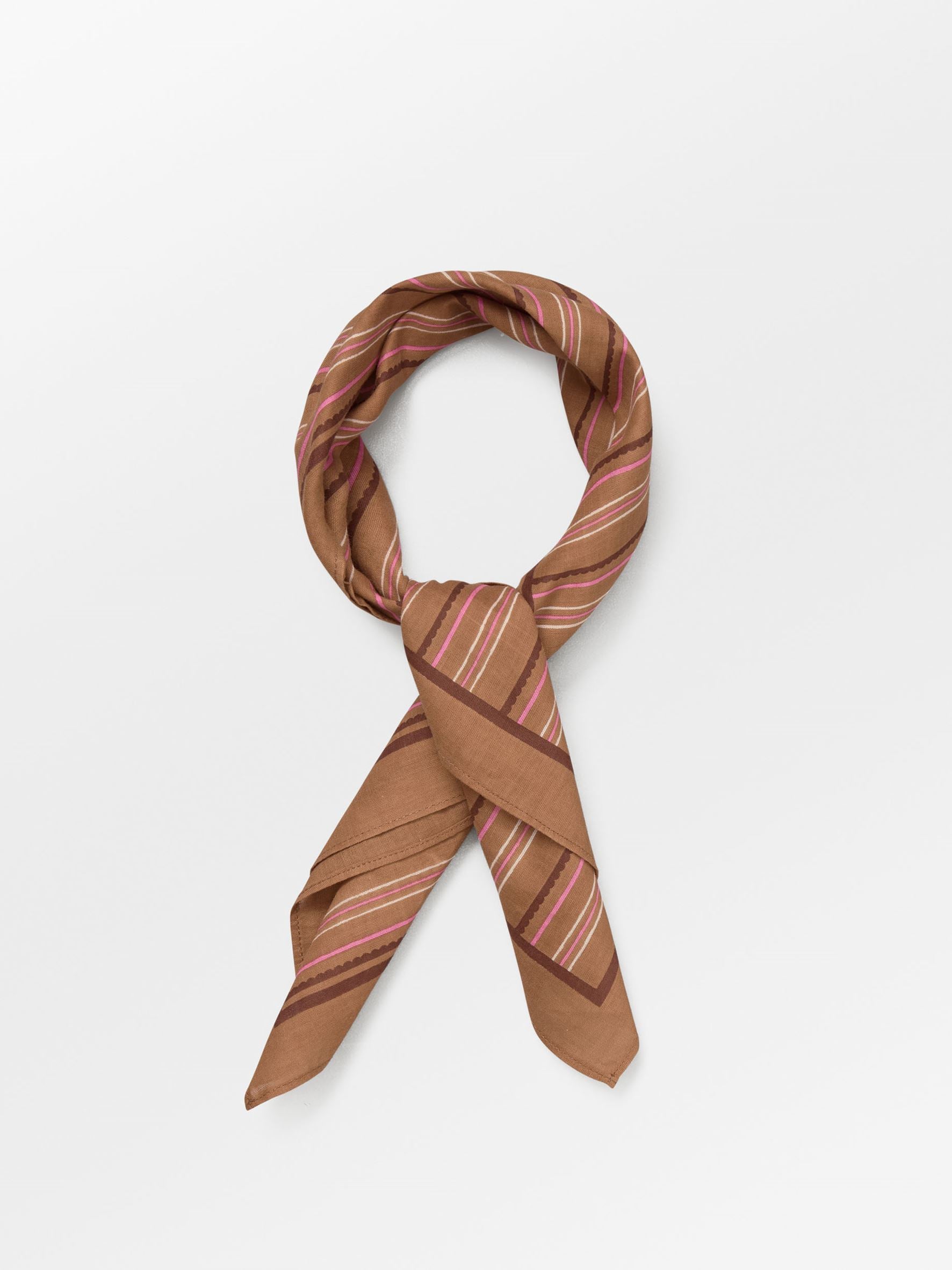 Scallopia Striped Cotta Scarf OneSize Becksöndergaard.dk