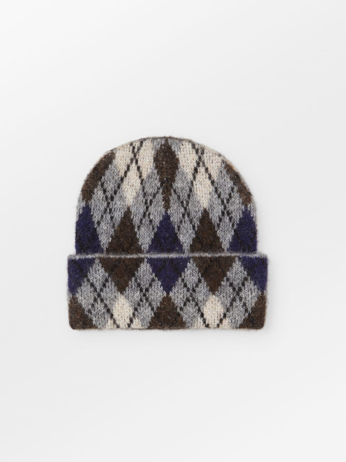 Becksöndergaard, Argyle Wool Beanie - Light Grey Melange, accessories, news, winter accessories, xmas / winter 2026