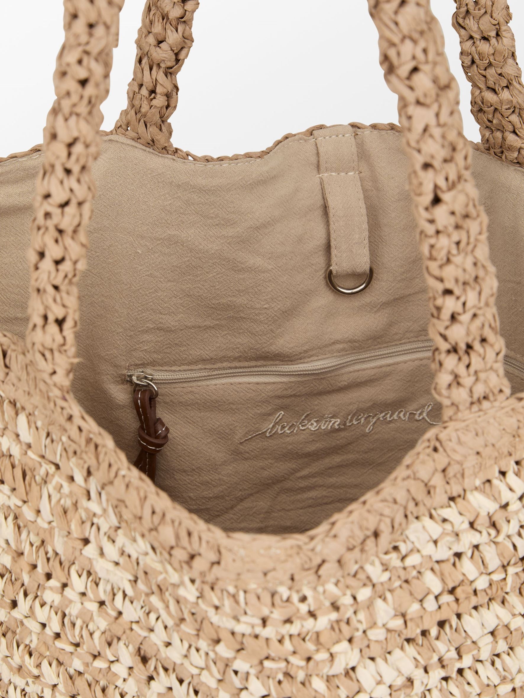 Paper Straw Tota Bag OneSize Becksöndergaard.dk