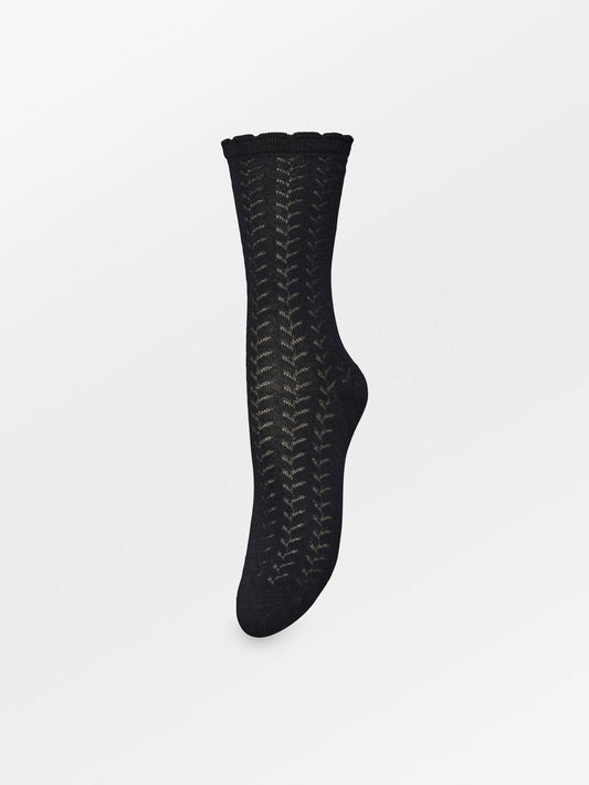 Becksöndergaard, Leofa Cotta Sock - Black, socks, sale, sale, socks, noos, black week, black week, noos