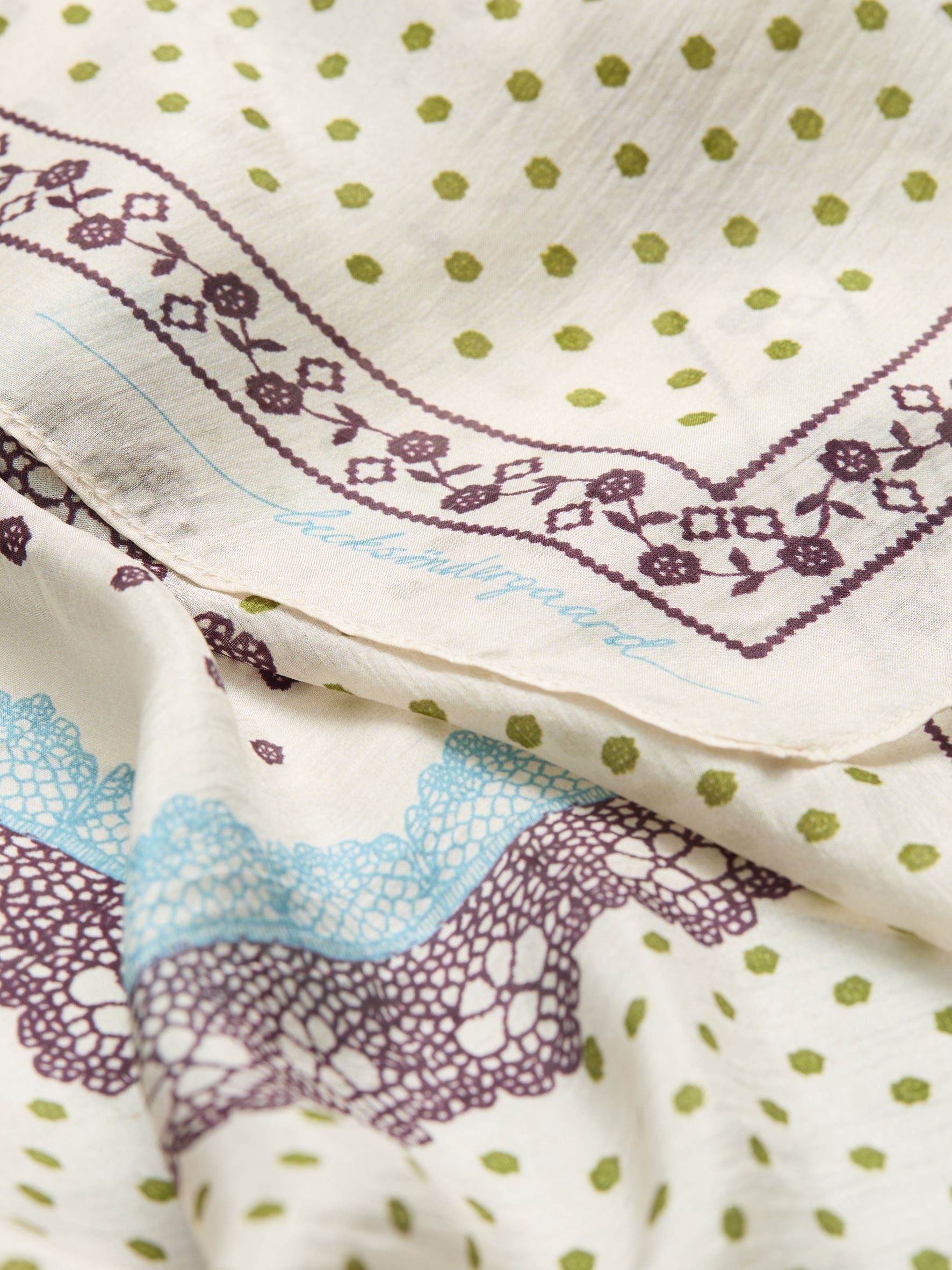 Becksöndergaard, Lacia Tabby Sia Scarf - Birch White, scarves, scarves, scarves, scarves, gifts, black week, black week