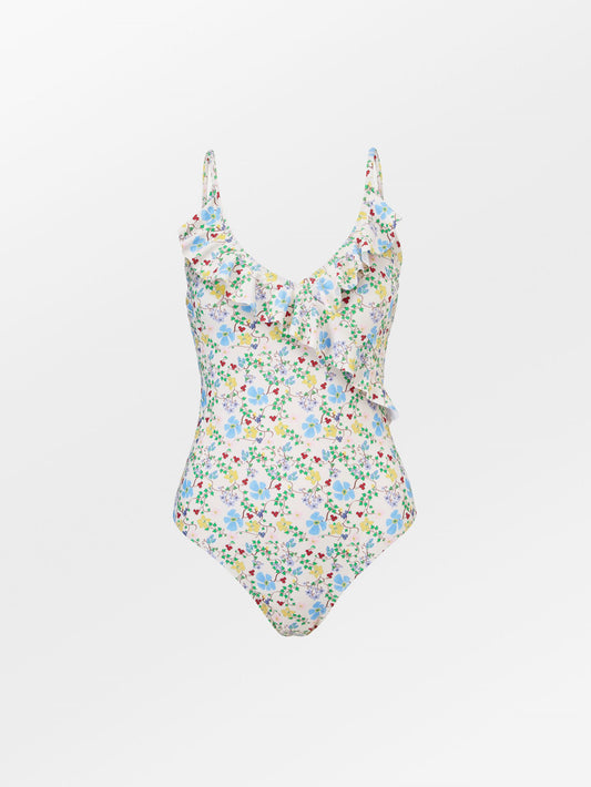 Ireni Bly Frill Swimsuit Clothing Becksöndergaard.dk