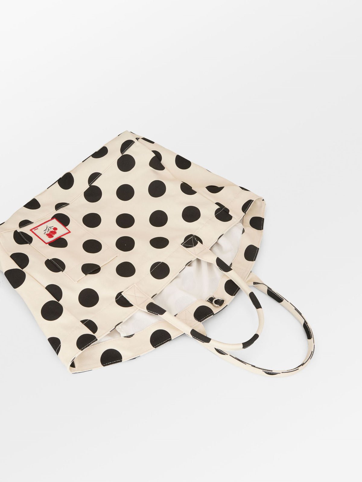 Becksöndergaard, Maxi Polka Canvas Camila Bag - Birch White, bags, bags, bags