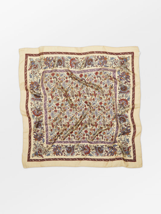 Becksöndergaard, Tapisflora Taby Sia scarf - Rutabaga White, scarves, scarves