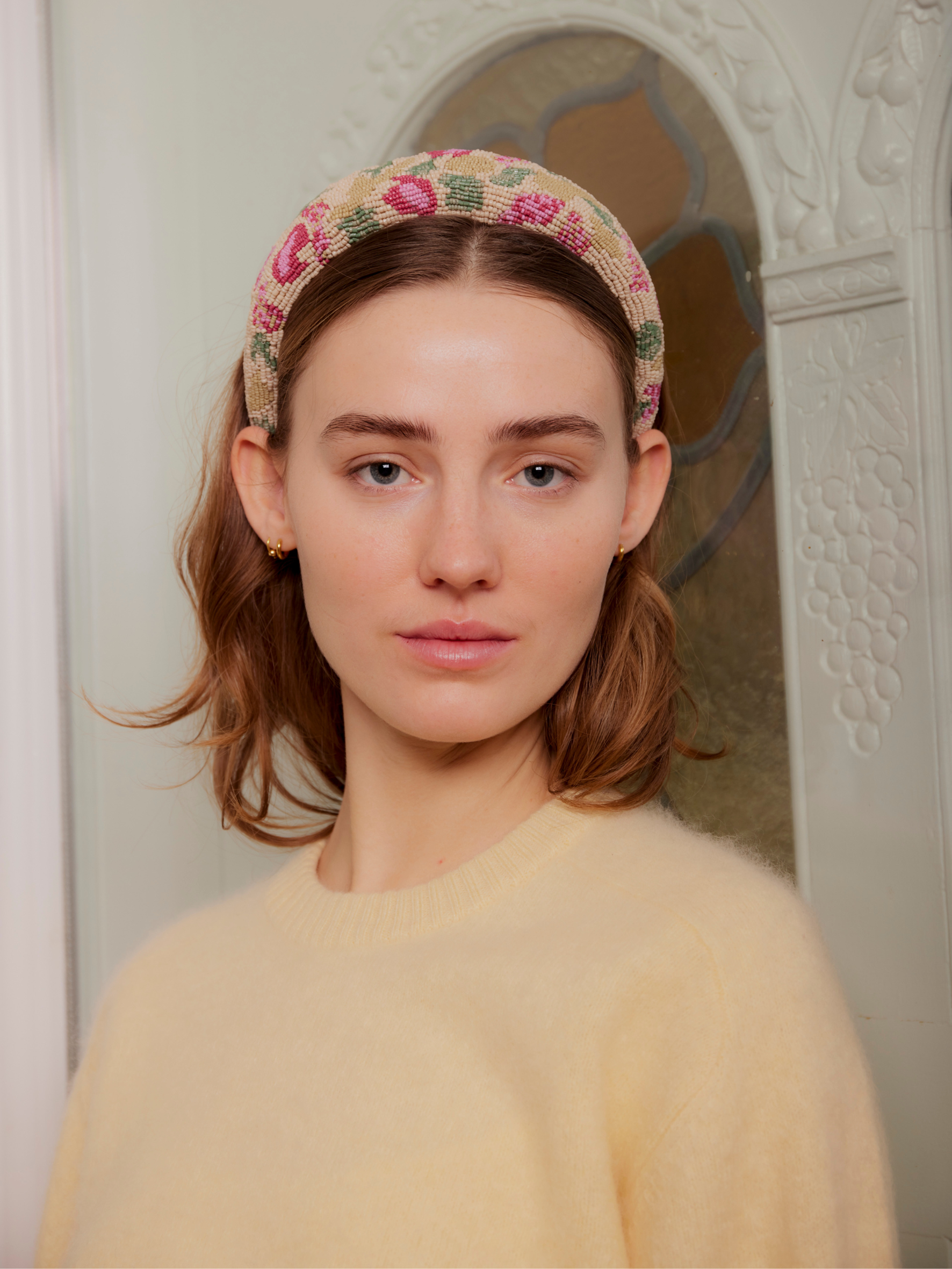 Tapelia Wide Beaded Hairbrace OneSize Becksöndergaard.dk
