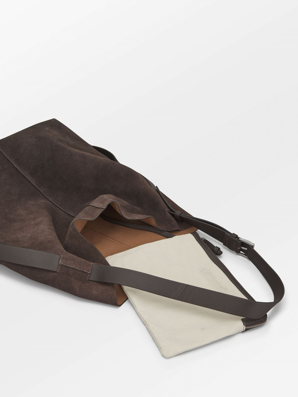 Suede Mae Belted Bag OneSize Becksöndergaard.dk