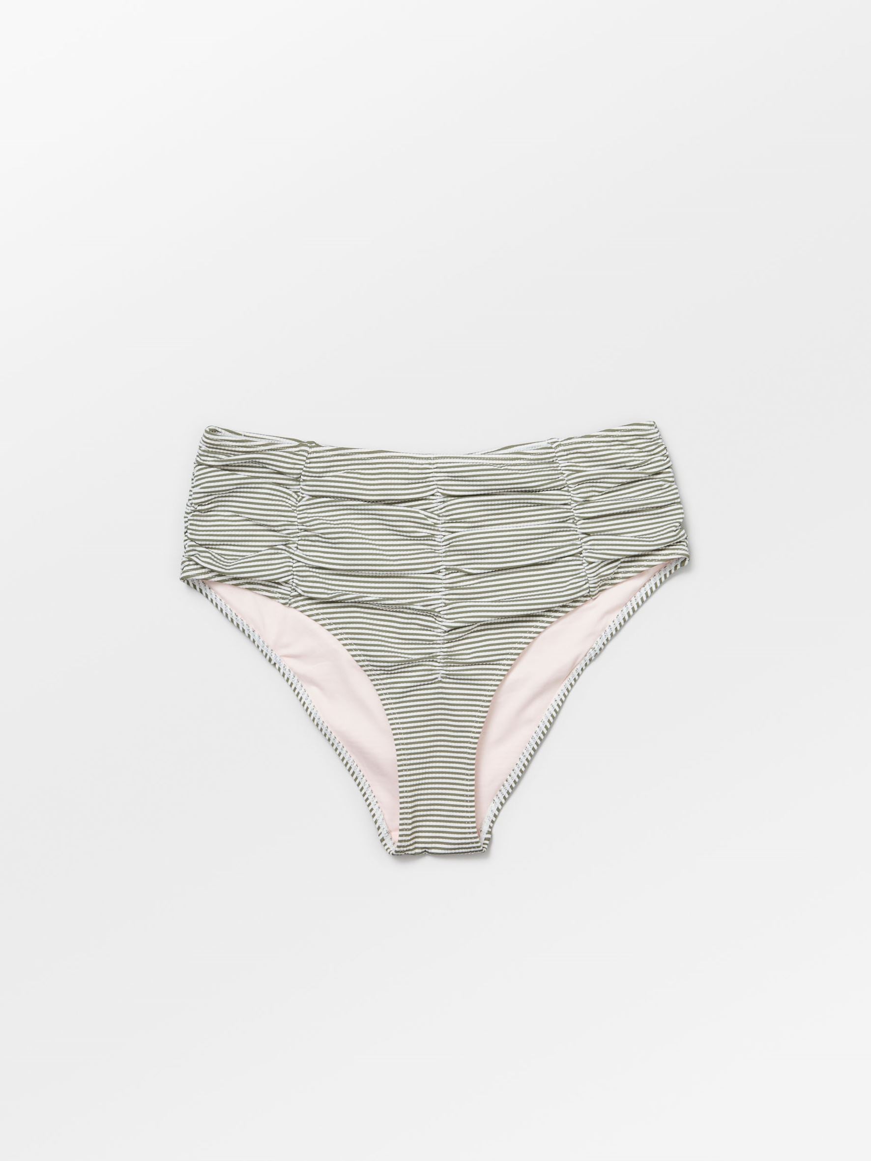 Becksöndergaard, Fendra Gathered High Waist Bikini Briefs - Dusty Olive, archive, archive
