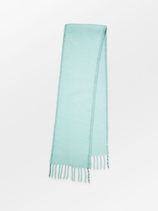 Solid Yuta Scarf - Turquoise OneSize Becksöndergaard.dk