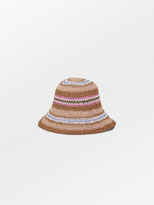 Striped Saverina Straw Hat Clothing Becksöndergaard.dk