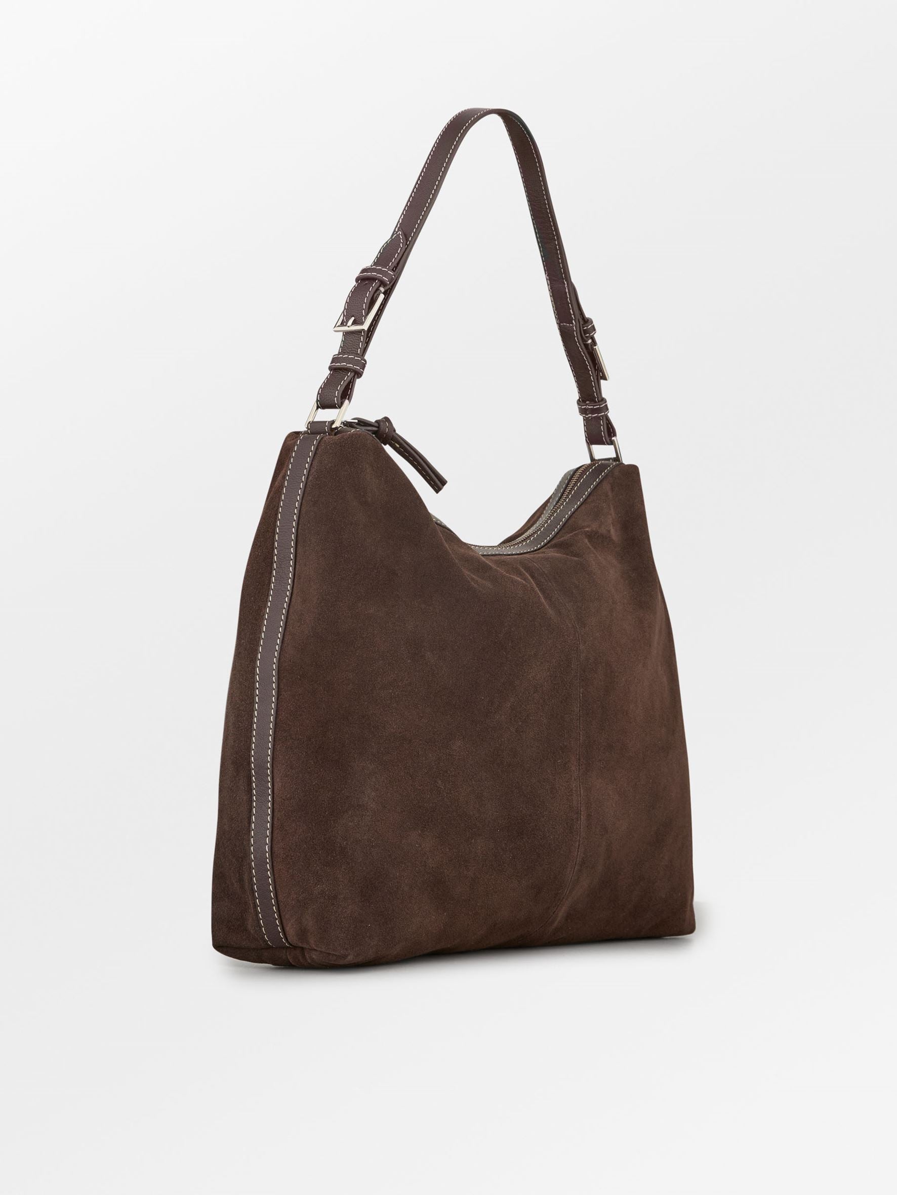 Becksöndergaard, Suede Ginni Large Bag - Chocolate Torte, bags, bags, sale, sale, bags, bags, noos, bags, bags, bags, black week, black week, noos