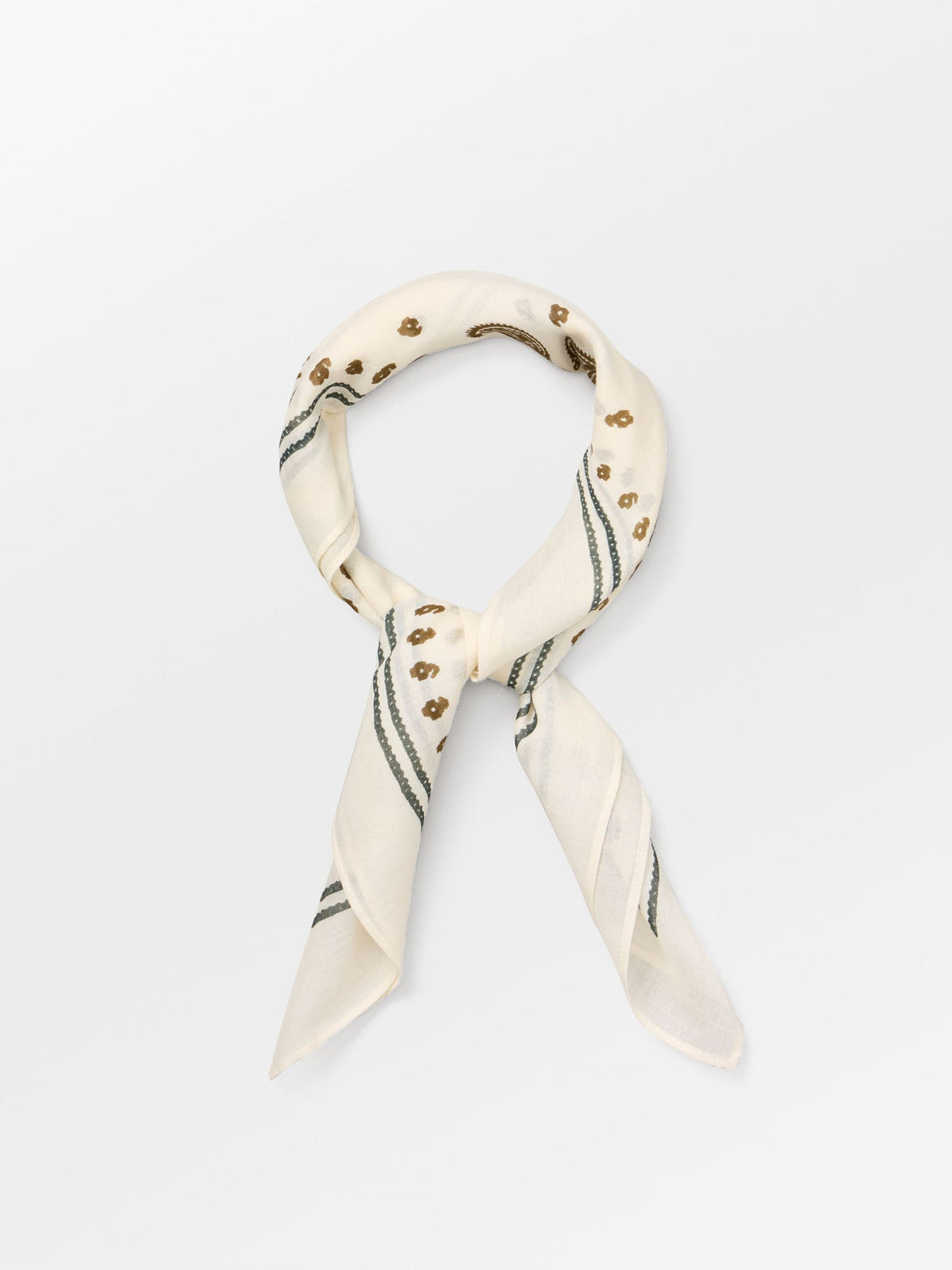 Bloom Paisley Cotta Scarf OneSize Becksöndergaard.dk