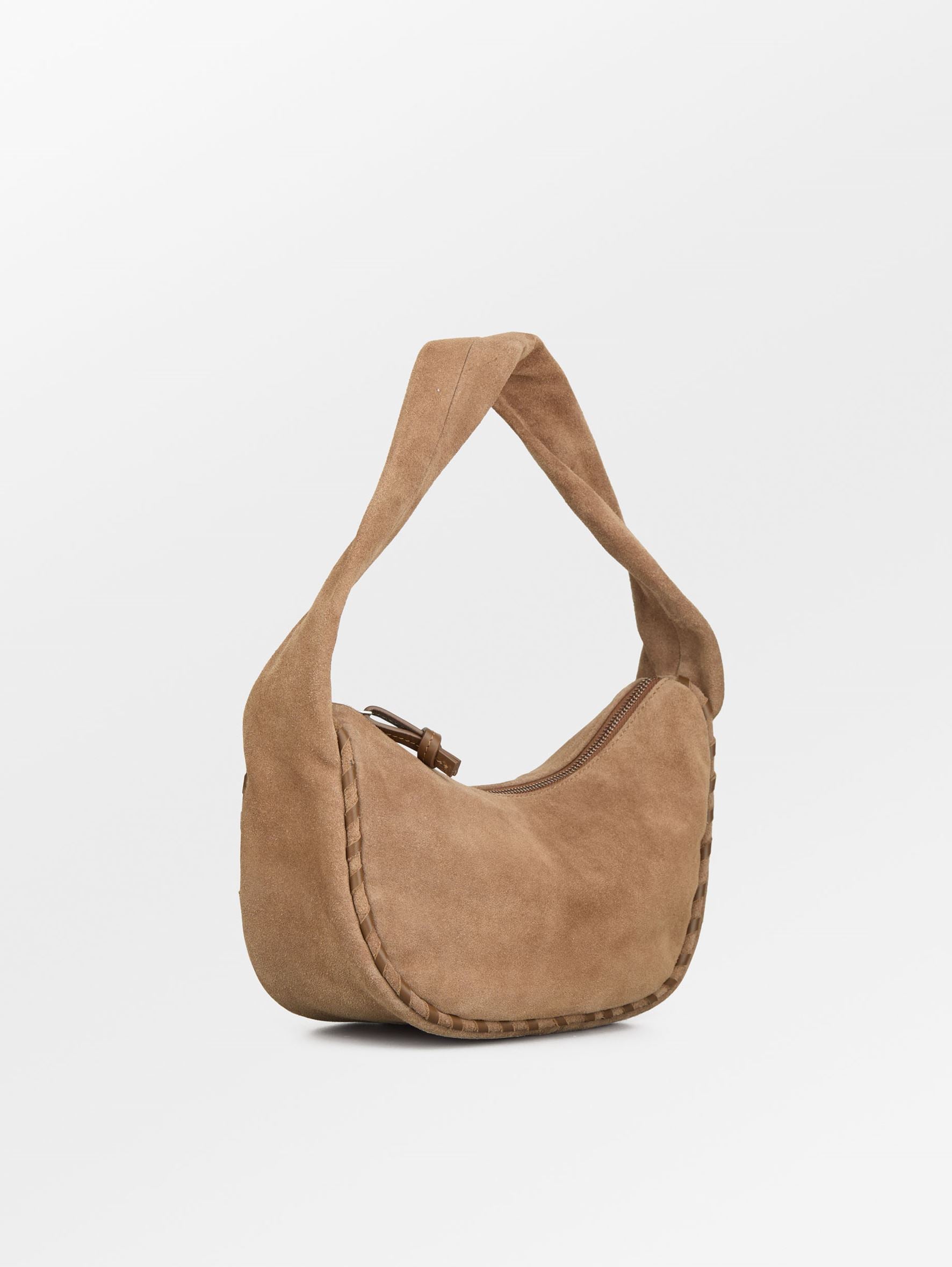 Suede Veg Talia Bag - Hazel Brown OneSize Becksöndergaard.dk