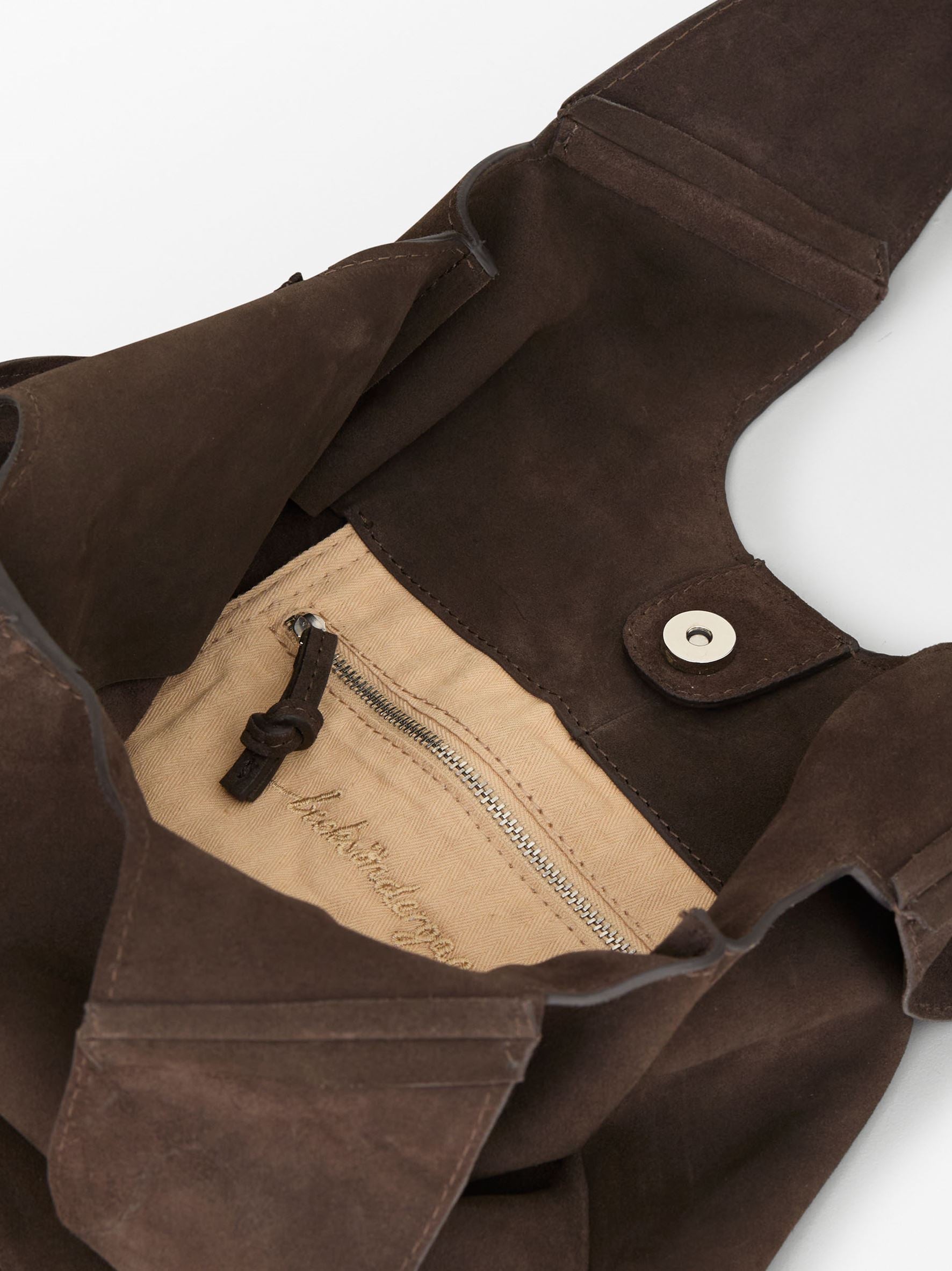 Becksöndergaard, Suede Demi Bag - Hot Fudge Brown, onesize