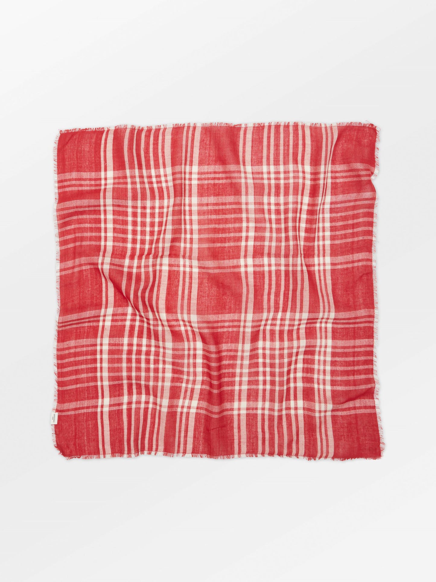 Becksöndergaard, Grid Cowea Scarf - Salsa Red, winter accessories, winter accessories