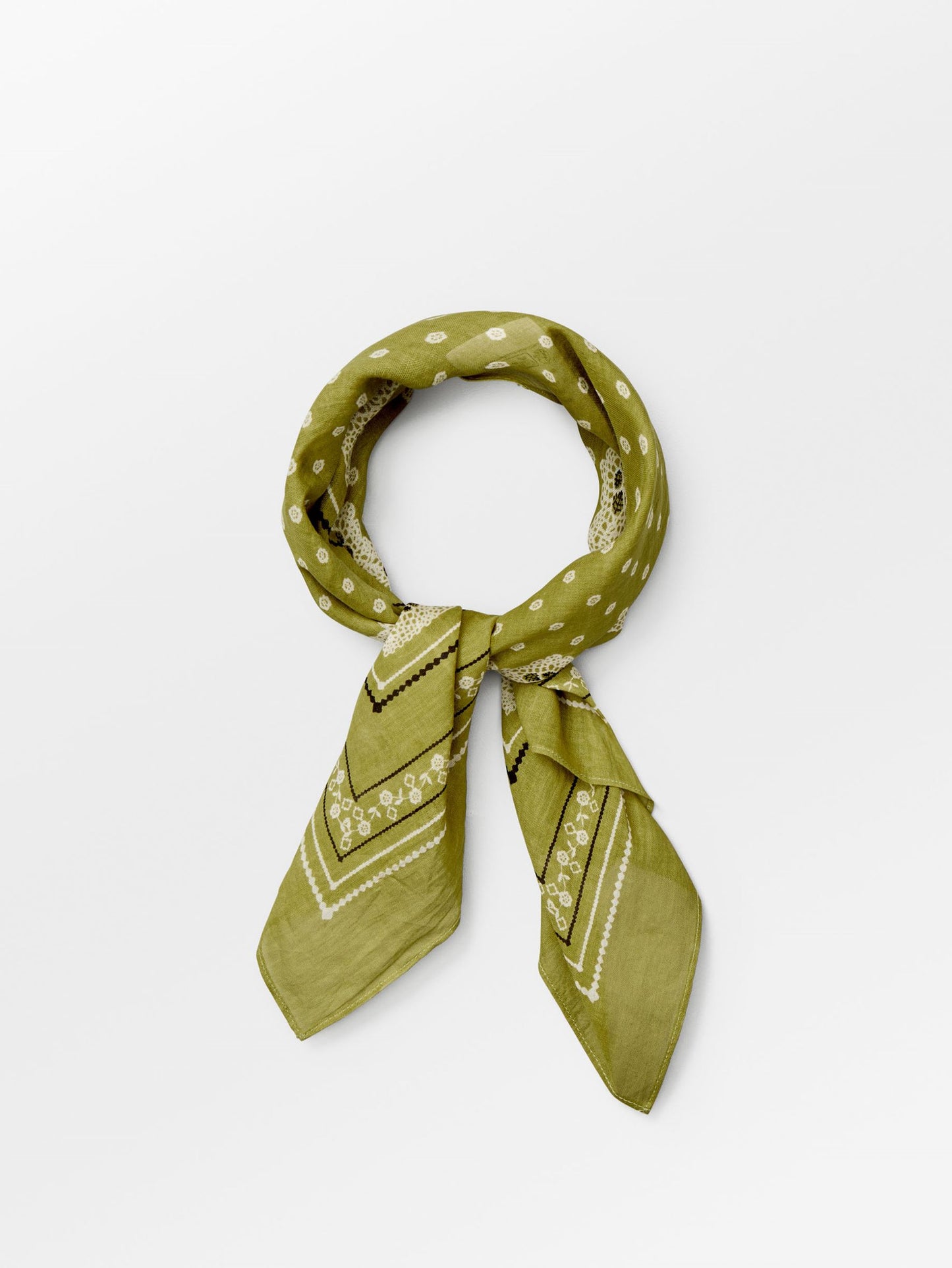 Becksöndergaard, Lacia Cotta Scarf - Golden Cypress Green, scarves, scarves, scarves, scarves, black week, black week