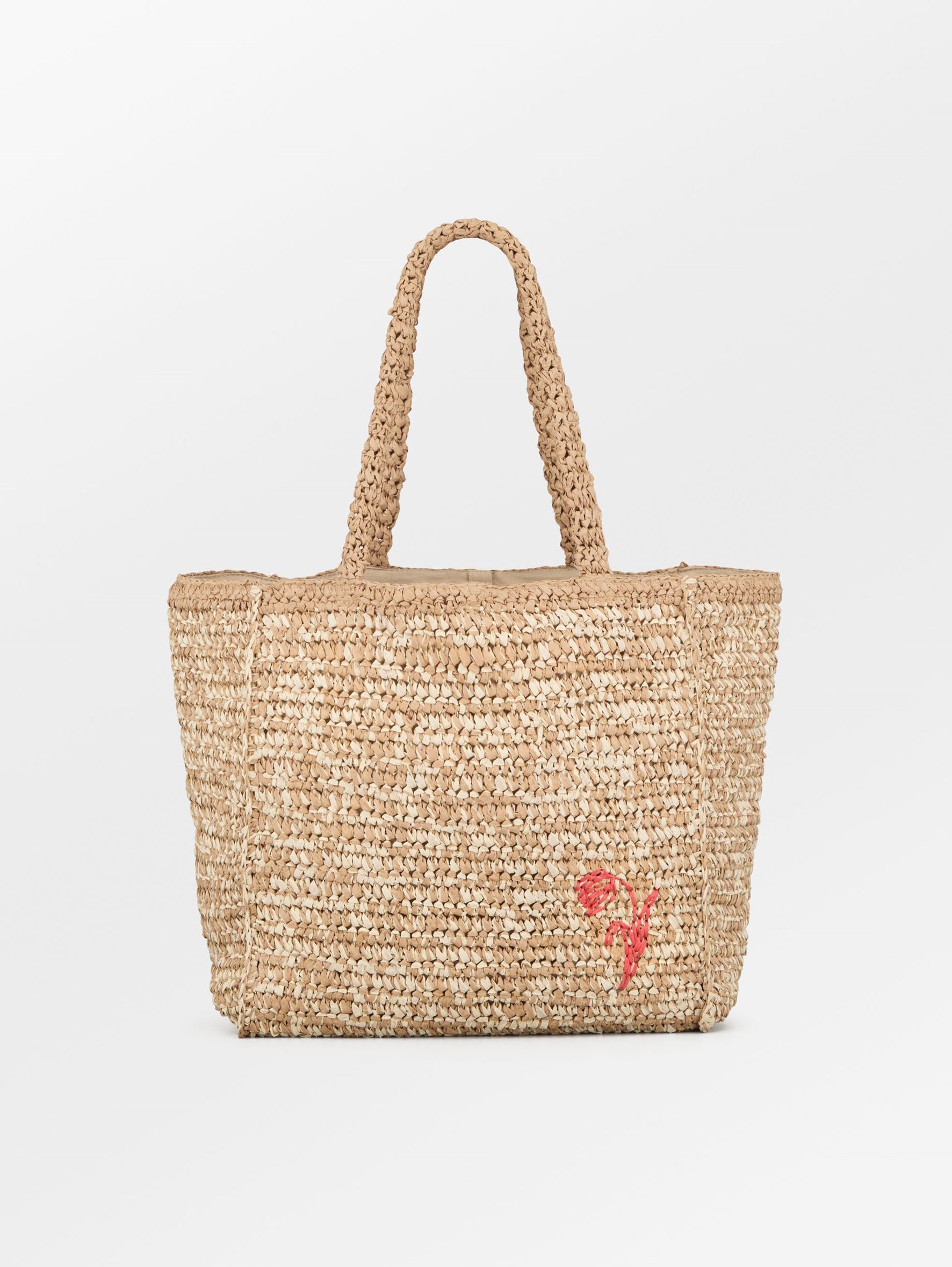 Paper Straw Tota Bag OneSize Becksöndergaard.dk