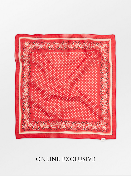 Becksöndergaard, Hearty Cotta Scarf - Adrenaline Red, scarves, scarves