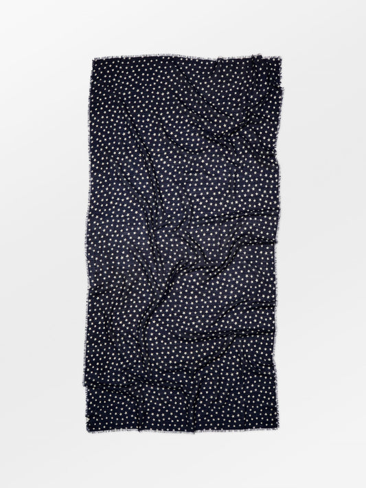Becksöndergaard, Another Nova Siw Scarf - Navy Blue, scarves, scarves, scarves, scarves, black week, black week