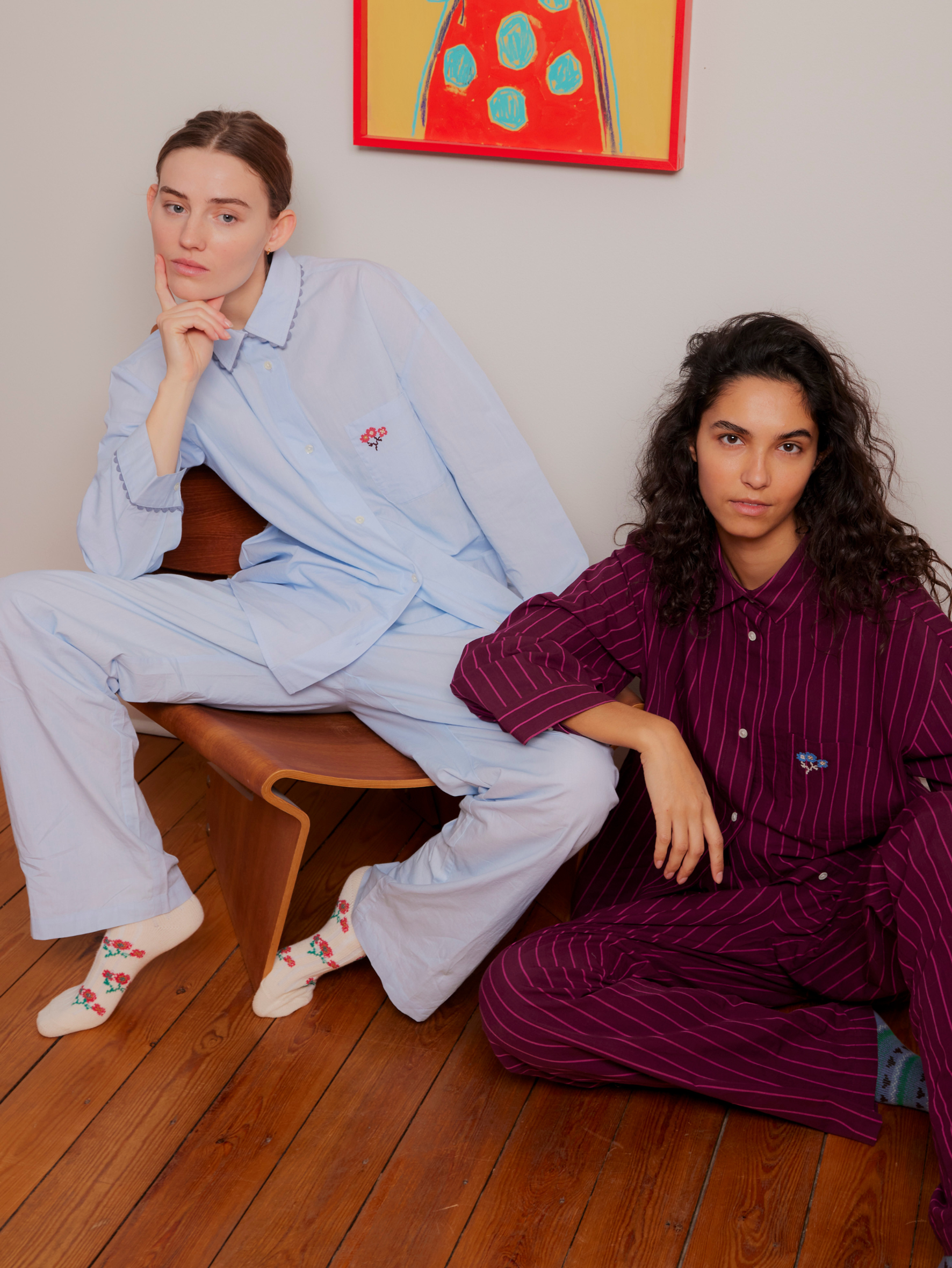 Scallop Flotile Pyjamas Shirt Clothing Becksöndergaard.dk