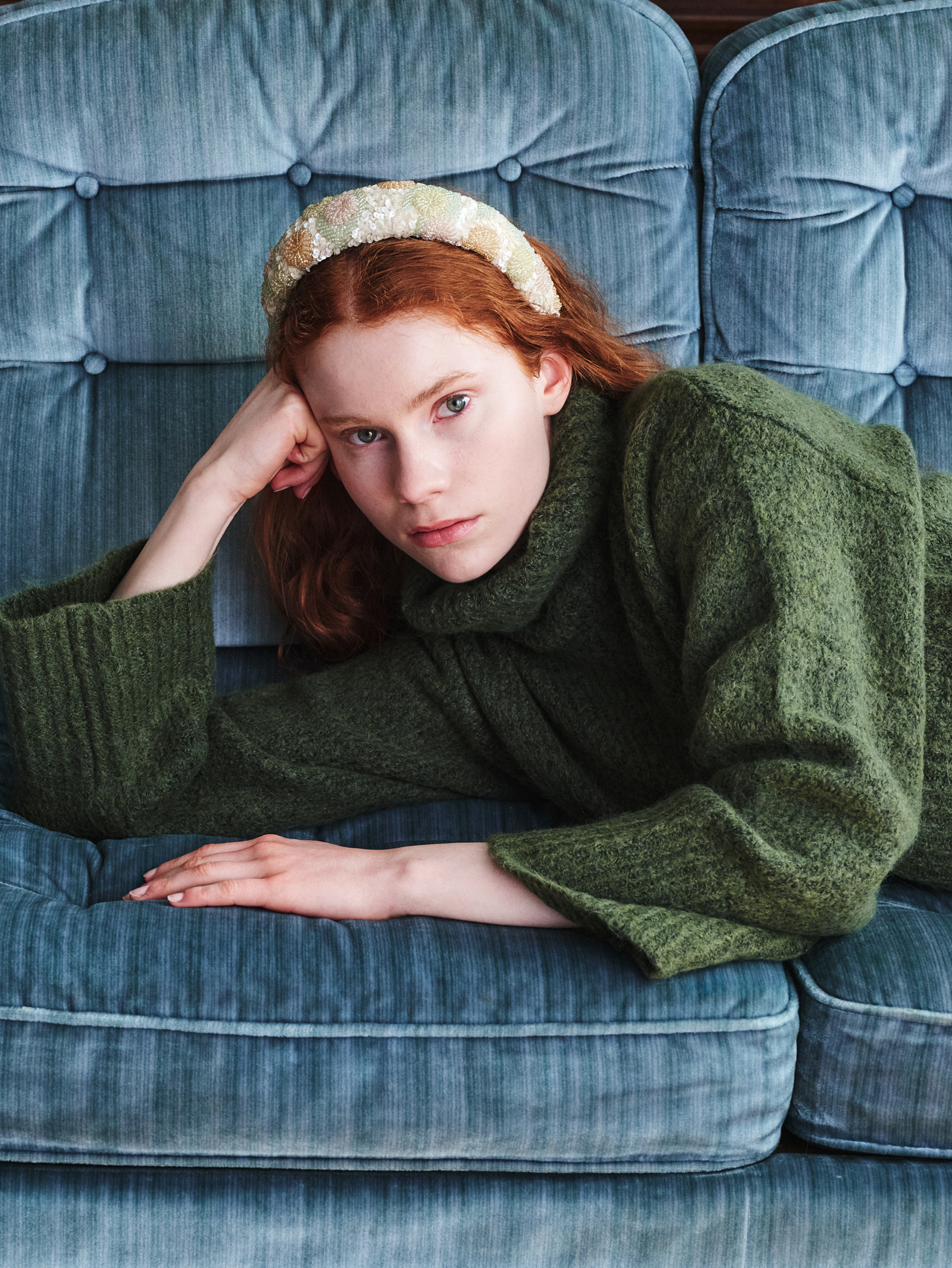 Becksöndergaard, Carna Wide Beaded Hairbrace - Birch White, accessories, accessories, sale, sale, accessories, sale, party, black week, black week, party