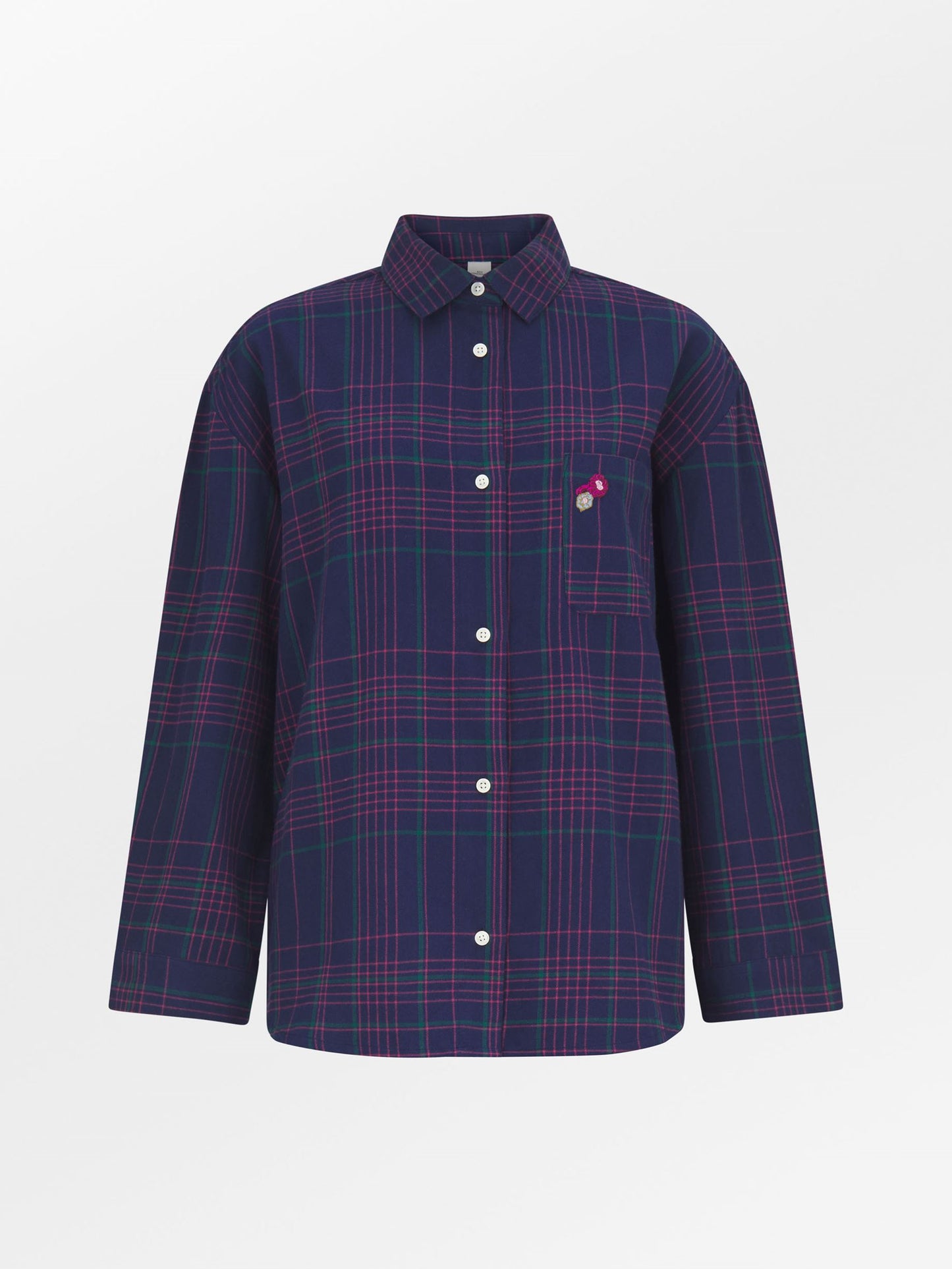 Flannel Gridy Pyjamas Shirt Clothing Becksöndergaard.dk