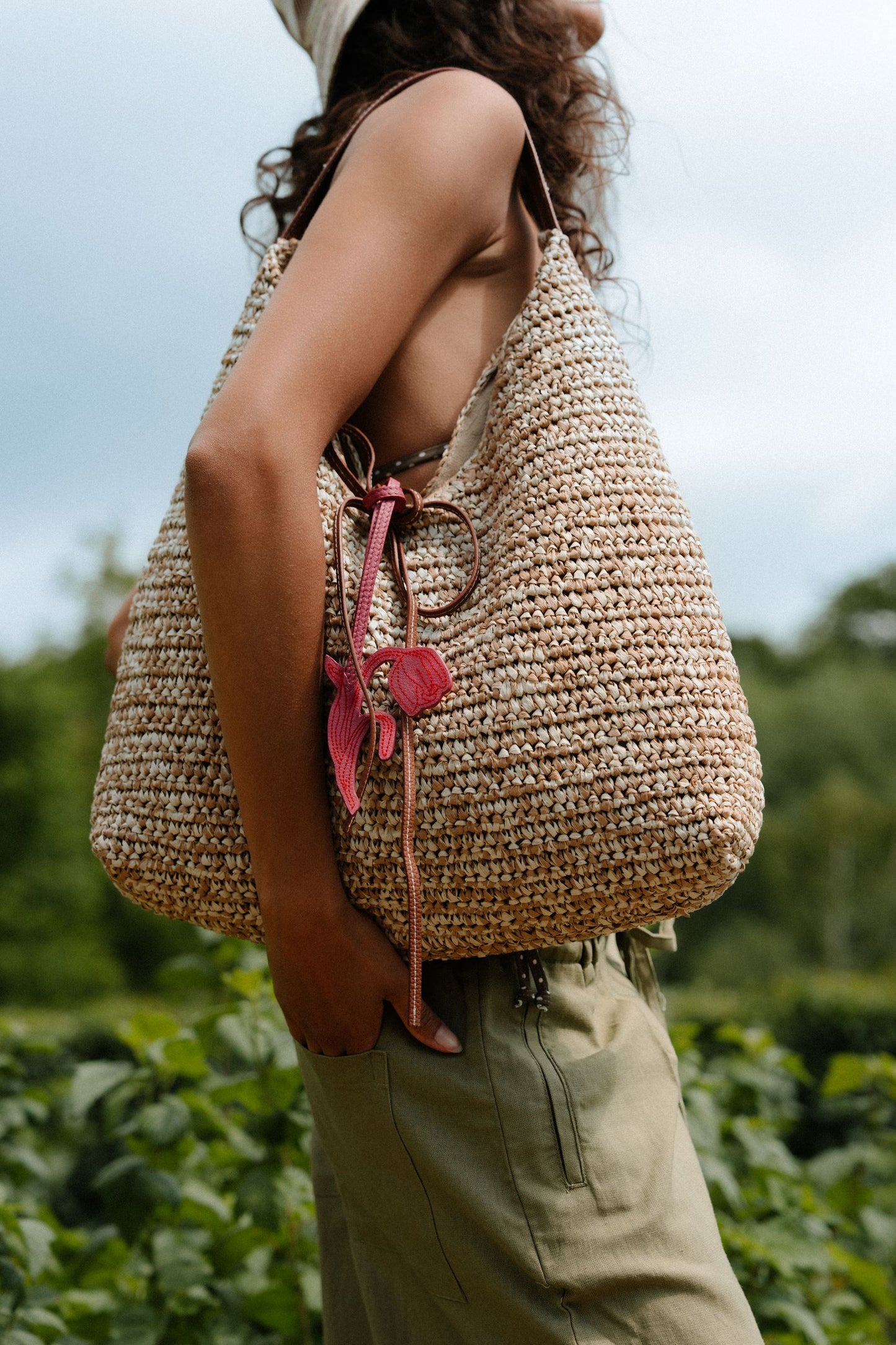 Paper Straw Siena Bag OneSize Becksöndergaard.dk