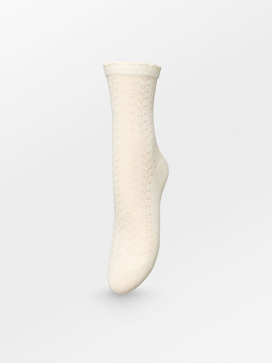 Becksöndergaard, Leofa Cotta Sock - Birch White, socks, sale, sale, socks, noos, black week, black week, noos