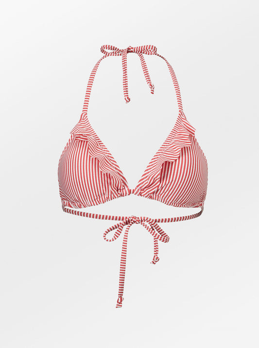 Striba Bel Frill Bikini Top - Spiced Coral Clothing Becksöndergaard.dk