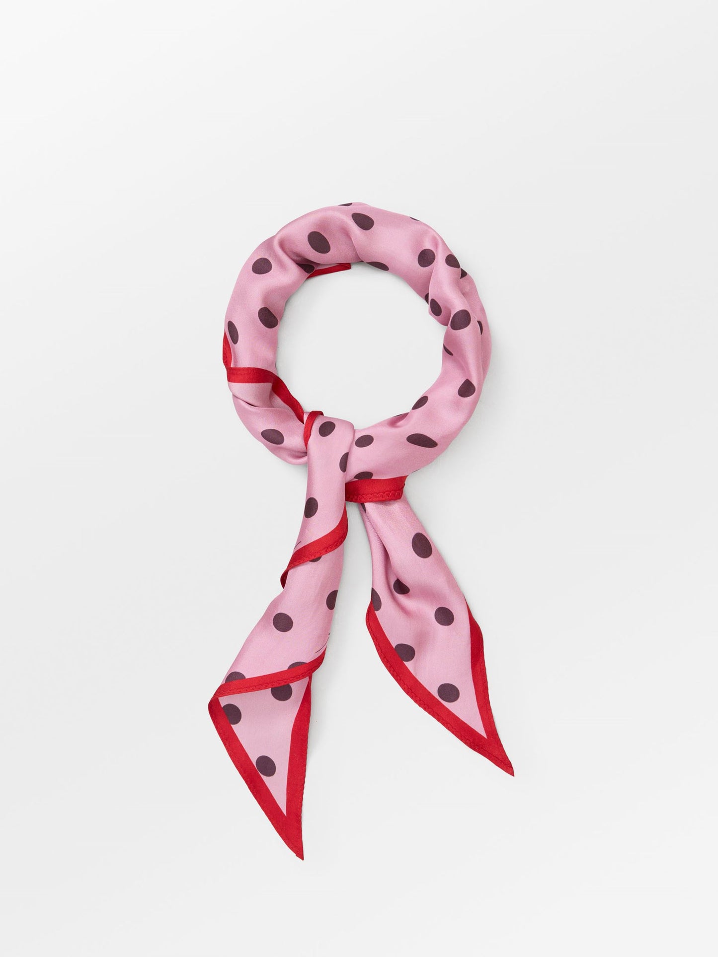 Becksöndergaard, Polka Triangle Sia Scarf - Pink Nectar , scarves, scarves, sale, sale, scarves