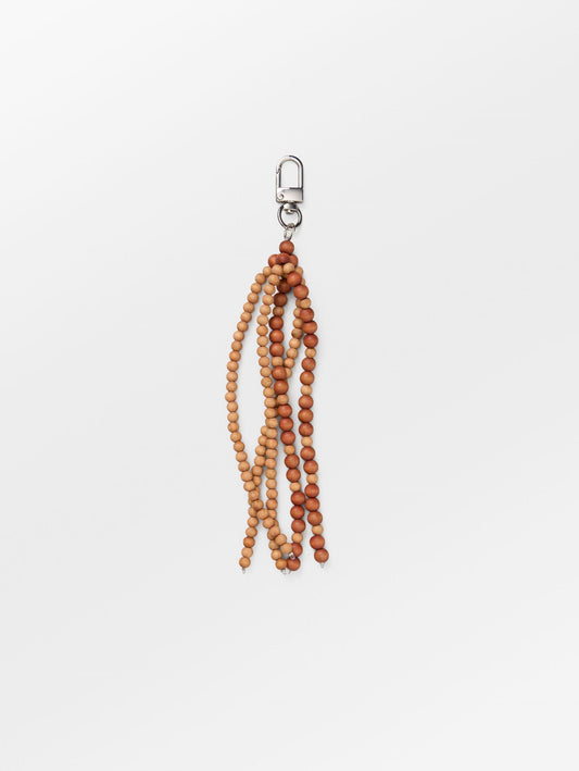 Beaded Wood Tassel Charm OneSize Becksöndergaard.dk