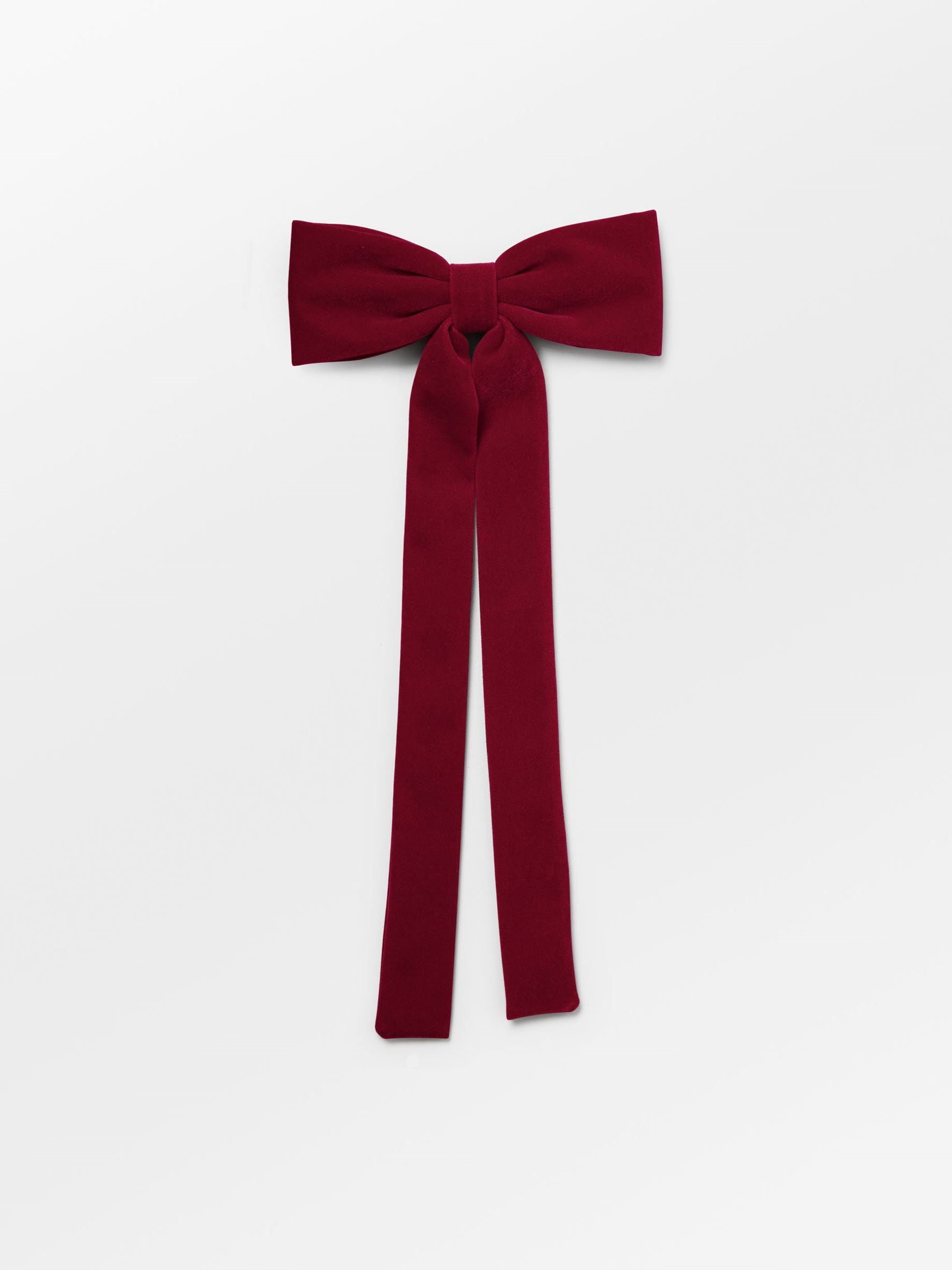 Velvet Bow Hair Clip OneSize Becksöndergaard.dk
