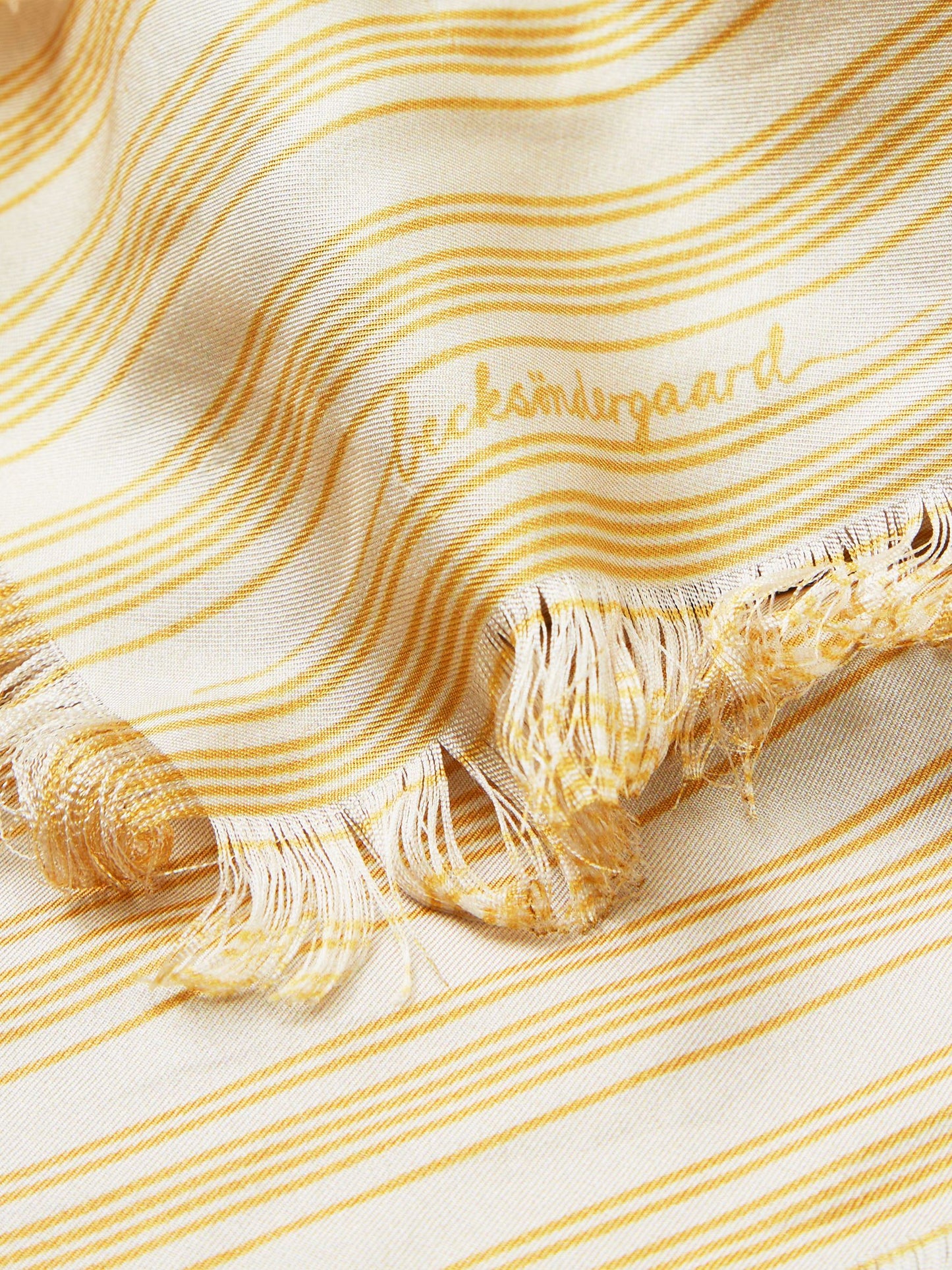 Strifilia Yellow Sia Scarf OneSize Becksöndergaard.dk