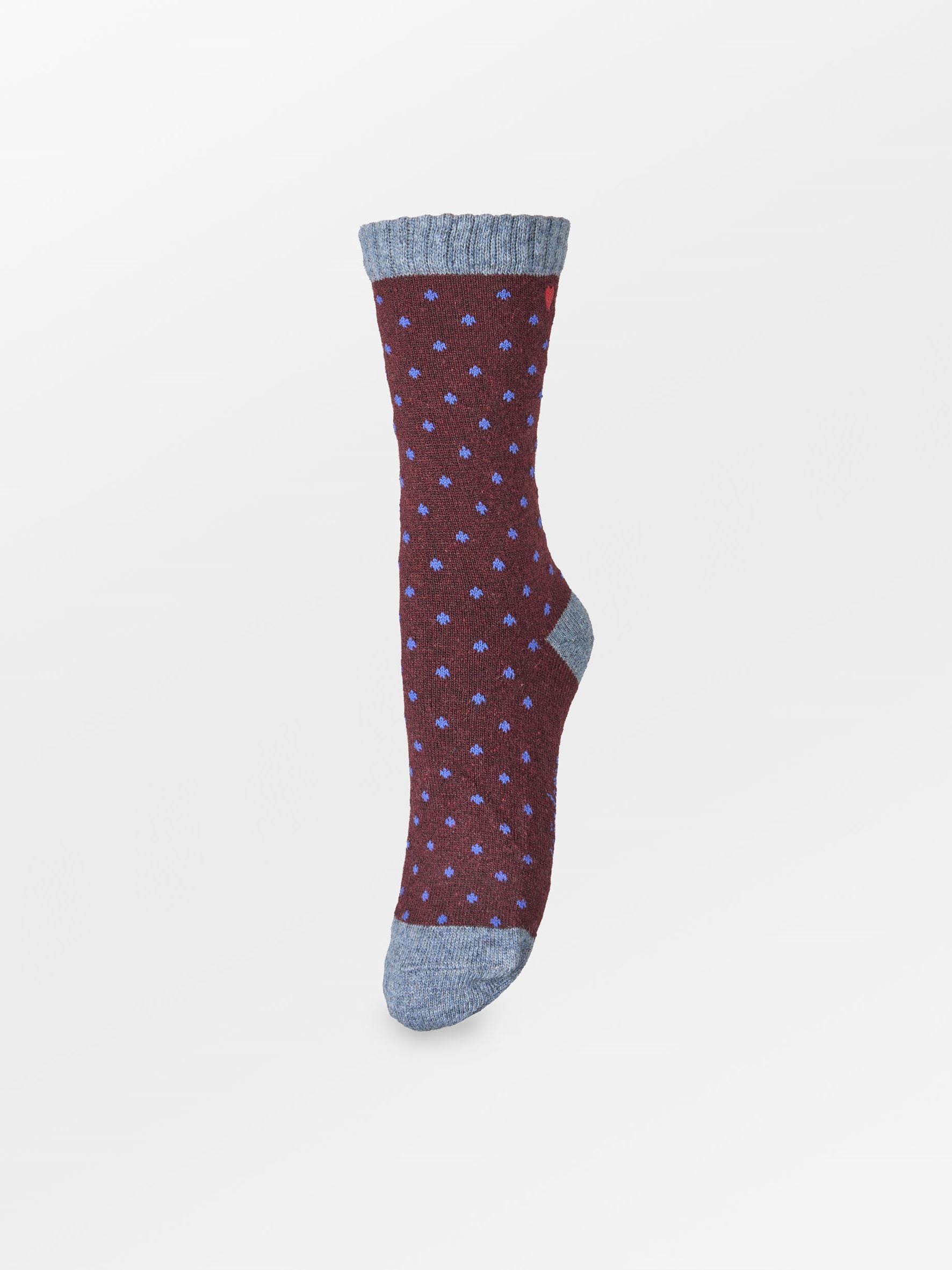 Dotted Wola Sock OneSize Becksöndergaard.dk